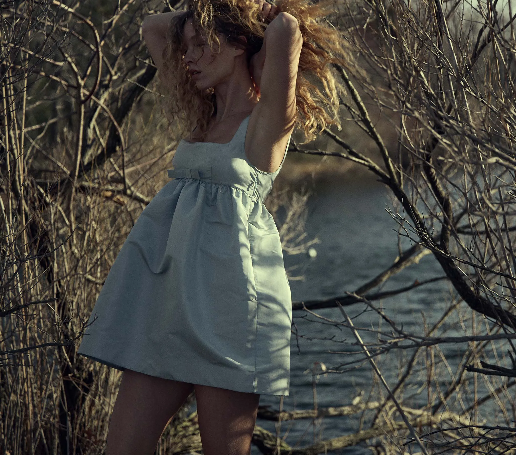 CAITRIN DRESS -- FROST sold by Doen product image thumbnail 2