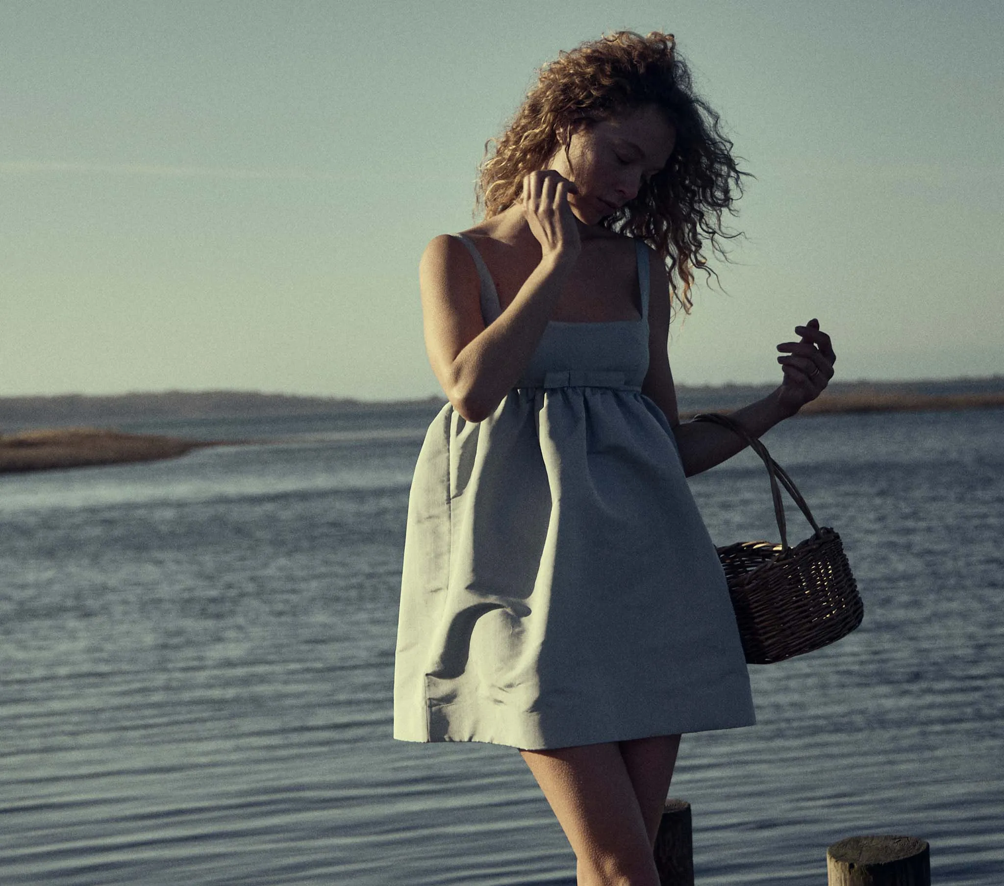 CAITRIN DRESS -- FROST sold by Doen product image thumbnail 5