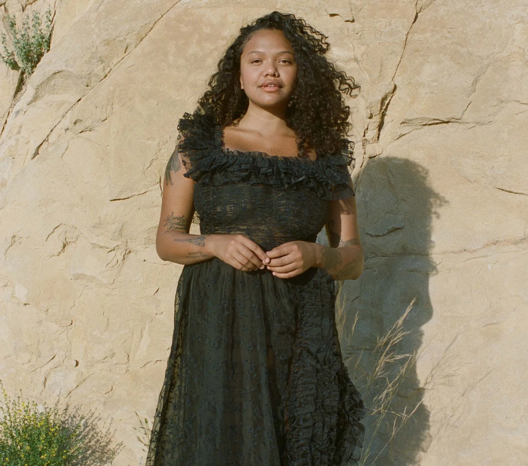 HMD -- ERNESTINE DRESS -- BLACK sold by Doen product image thumbnail 4