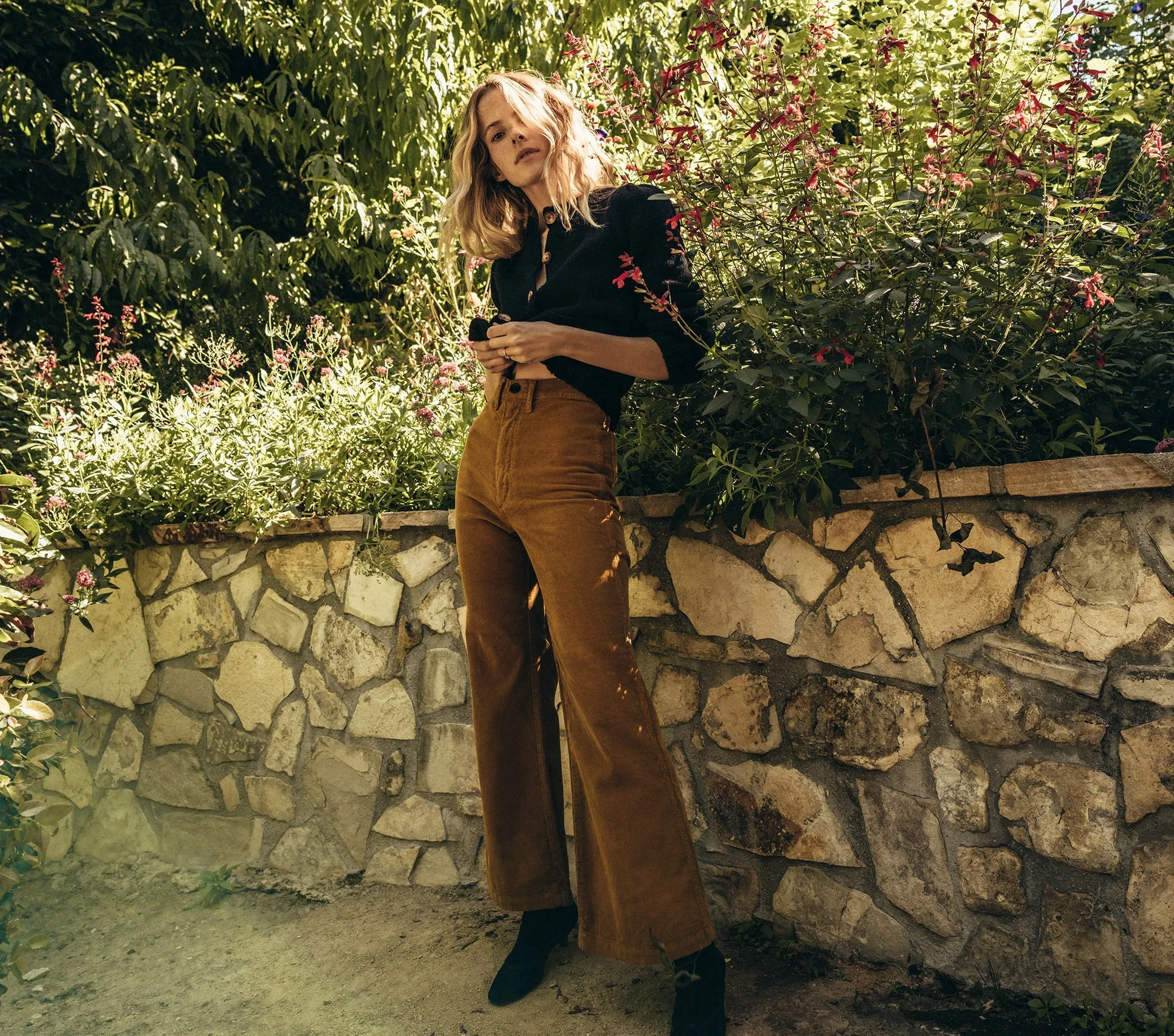 HMD -- RIDGE CARDIGAN SWEATER -- BLACK sold by Doen product image thumbnail 5