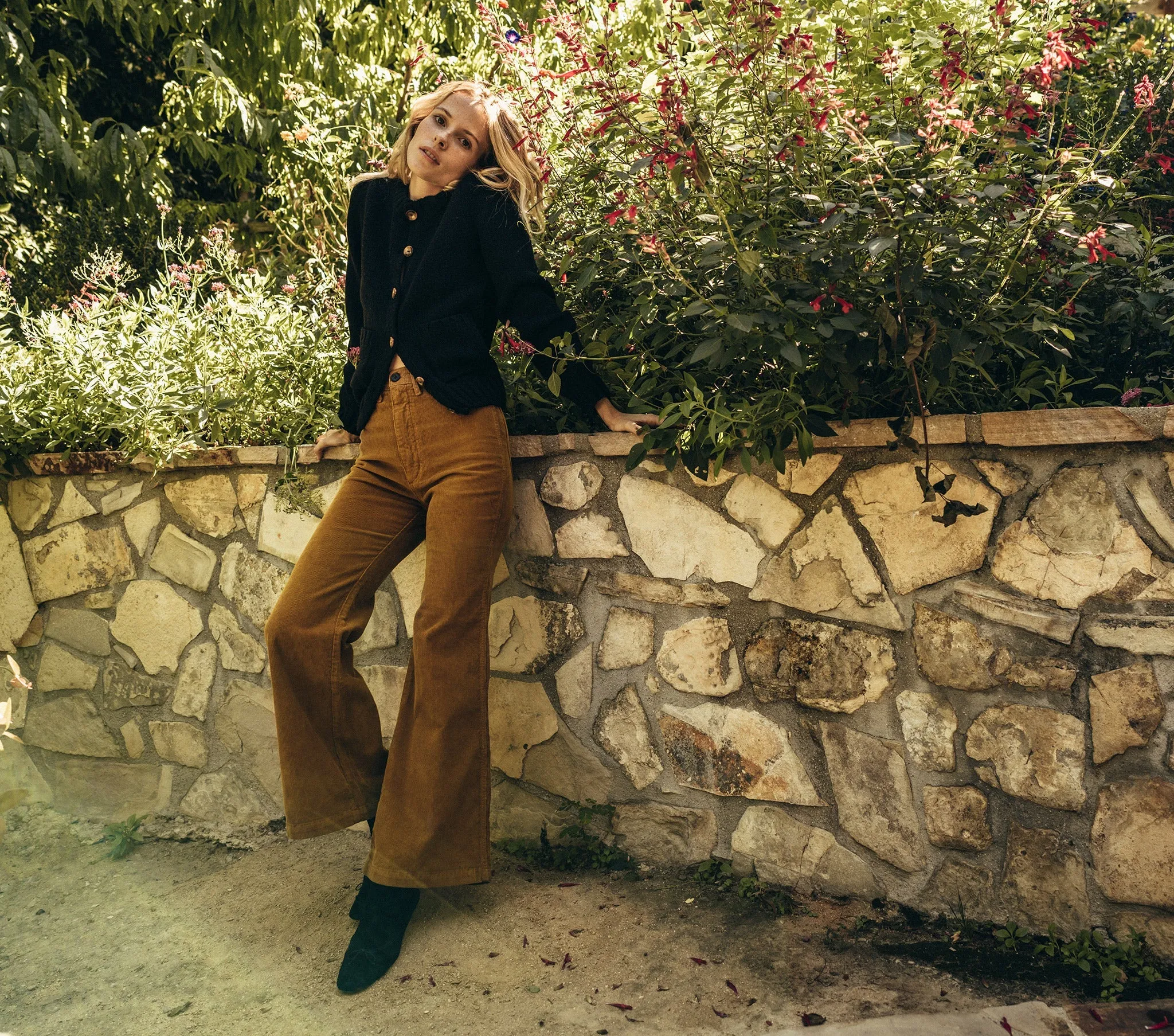 HMD -- RIDGE CARDIGAN SWEATER -- BLACK sold by Doen product image thumbnail 3