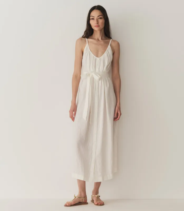 NEVITA LINEN DRESS -- SALT sold by Doen