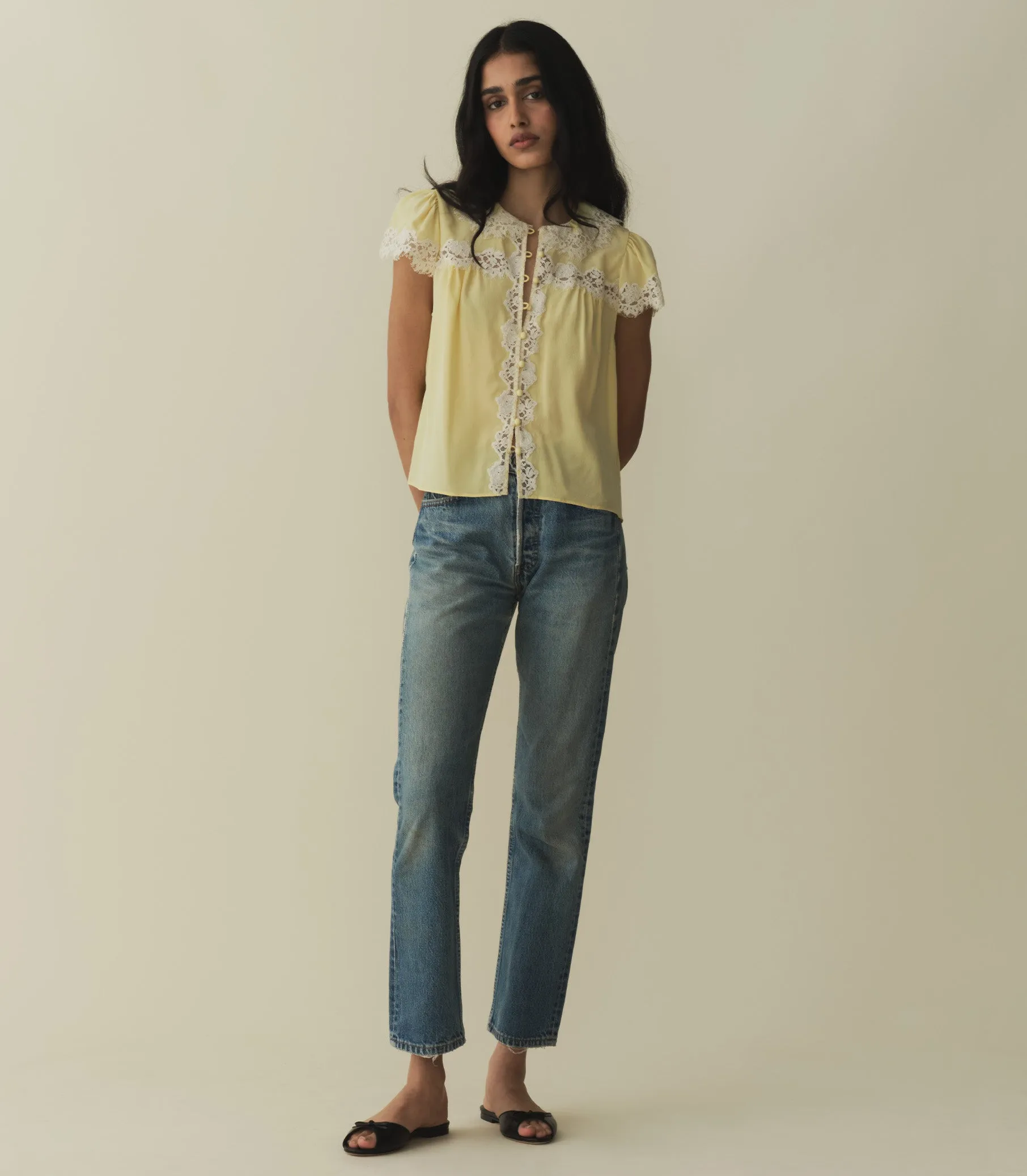 JOSEPHINE TOP -- YELLOW ROSE sold by Doen product image thumbnail 4