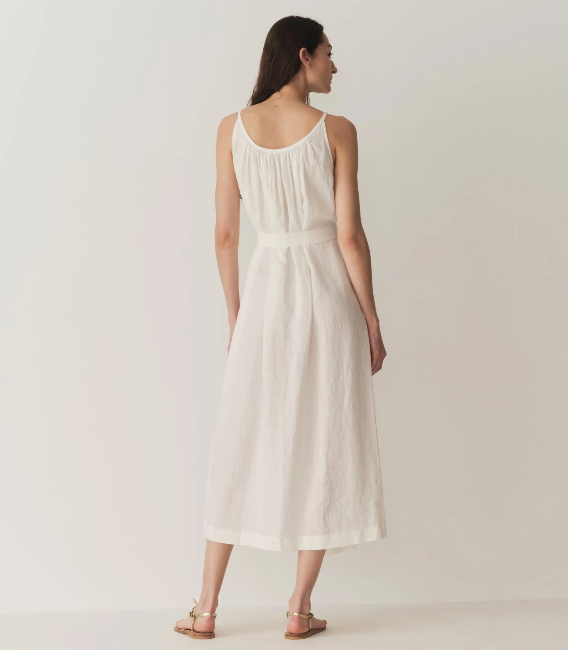 NEVITA LINEN DRESS -- SALT sold by Doen product image thumbnail 3