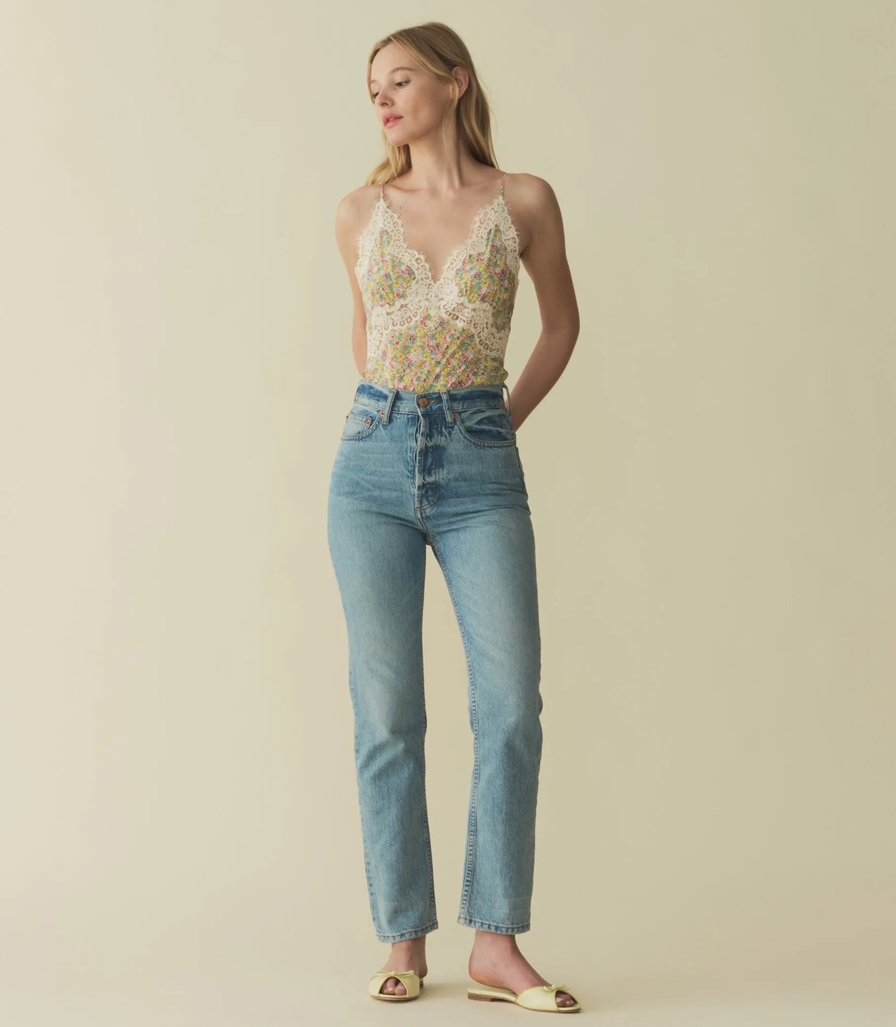 NERIA TOP -- CHRYSANTHEMUM SKY FLORAL sold by Doen product image thumbnail 3