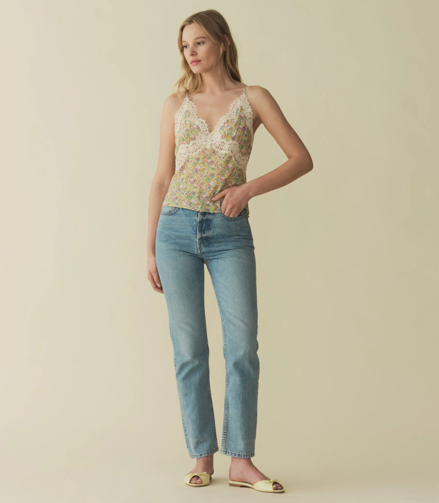 NERIA TOP -- CHRYSANTHEMUM SKY FLORAL sold by Doen product image thumbnail 2