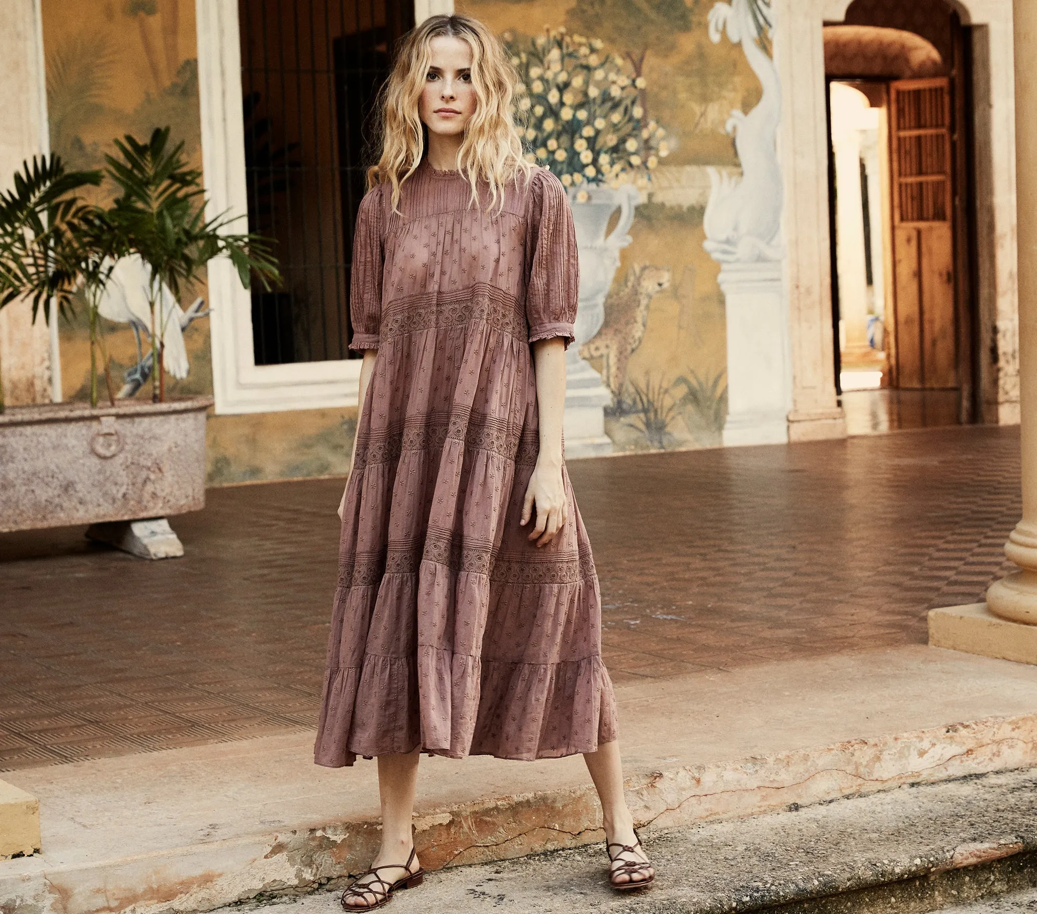 HMD -- MINETTA DRESS -- CANYON sold by Doen product image thumbnail 3