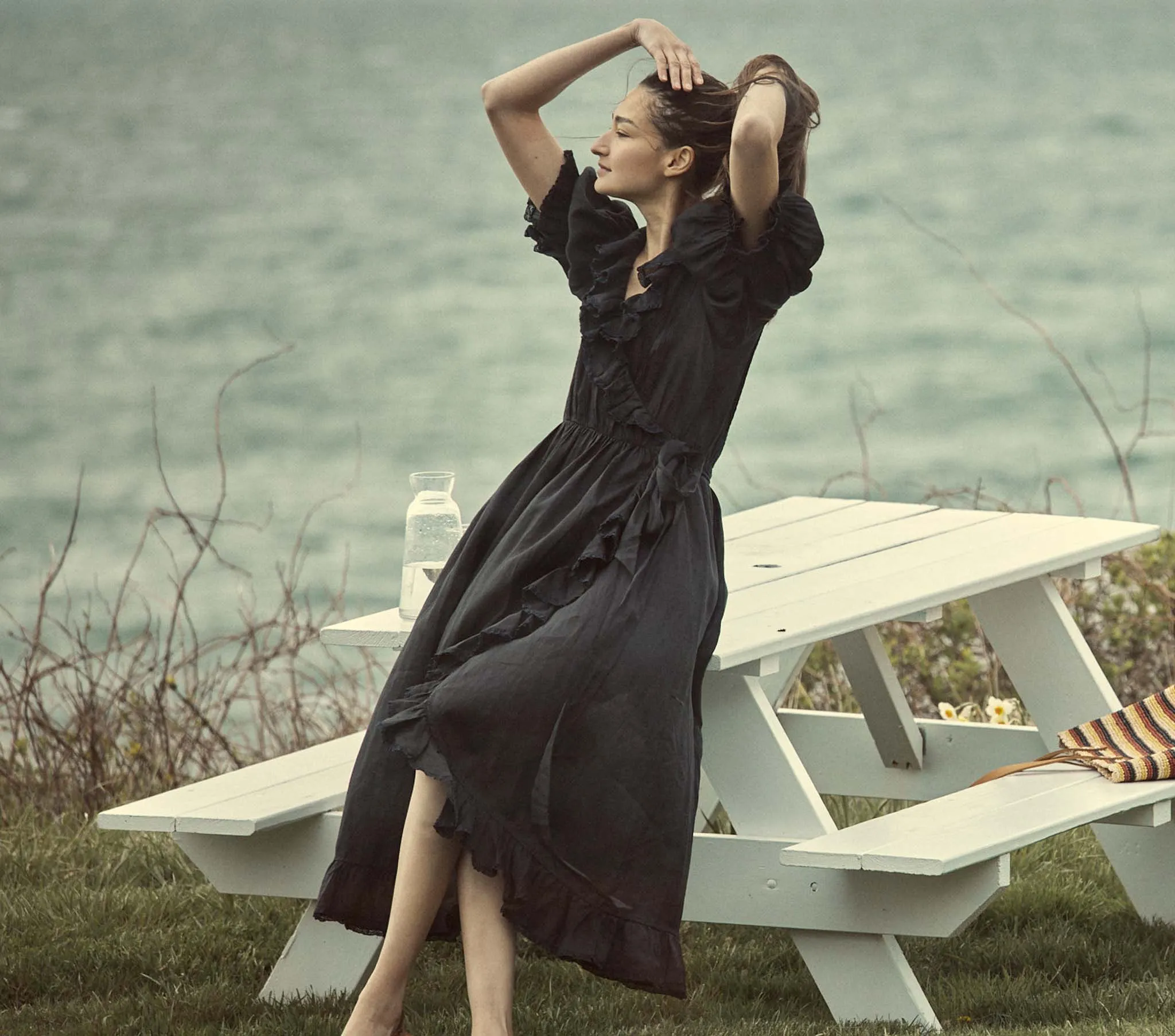 HMD -- SORAYA DRESS -- BLACK sold by Doen product image thumbnail 2