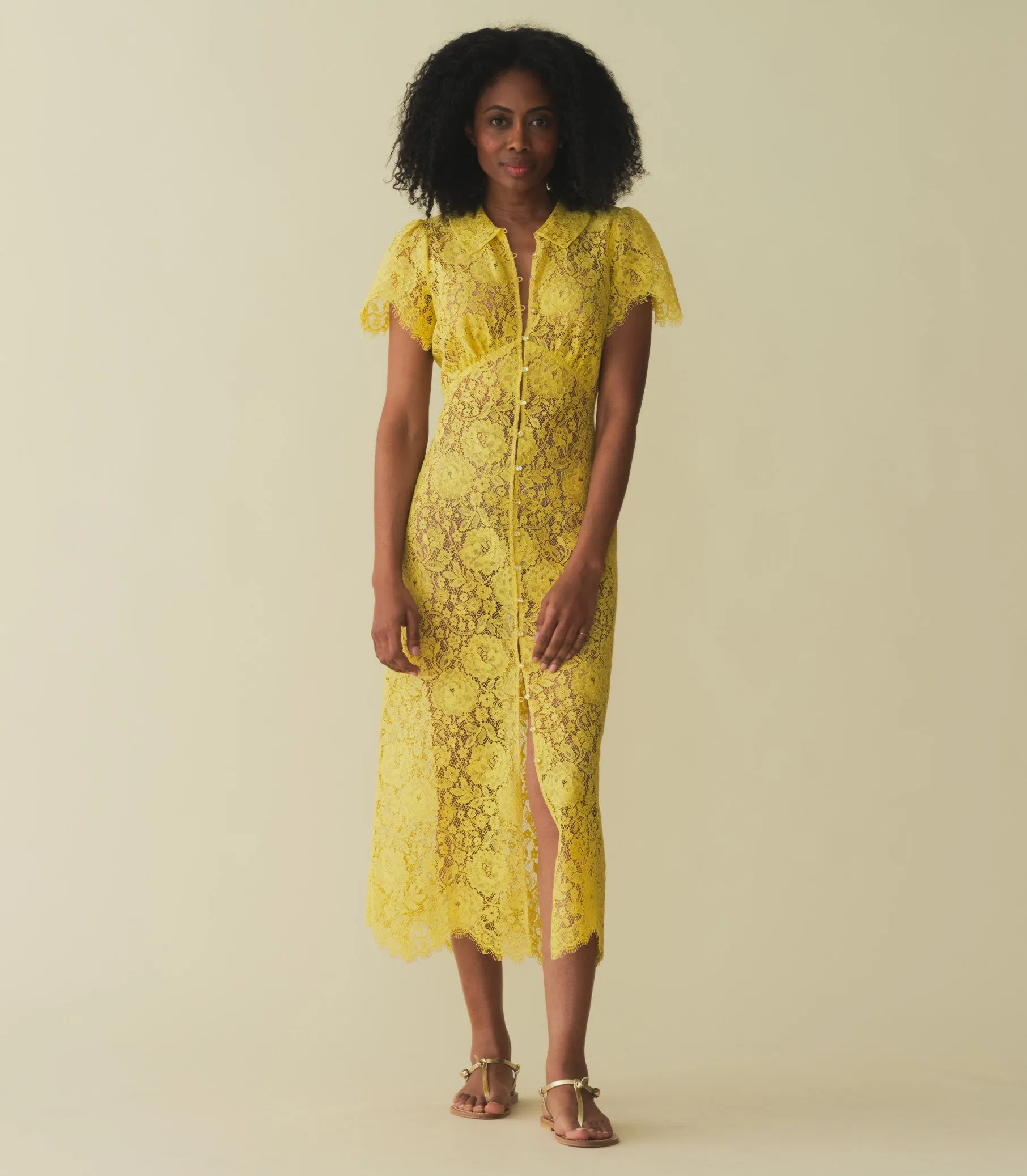 SOHANA DRESS -- DAFFODIL YELLOW sold by Doen