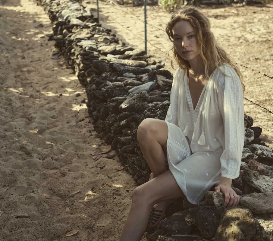 HMD -- FELICE DRESS -- SALT made by Doen