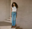 HMD -- HALLIE TOP -- SALT sold by Doen