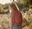 HMD -- TRAVELER TOP -- CERISE PARIS GINGHAM sold by Doen