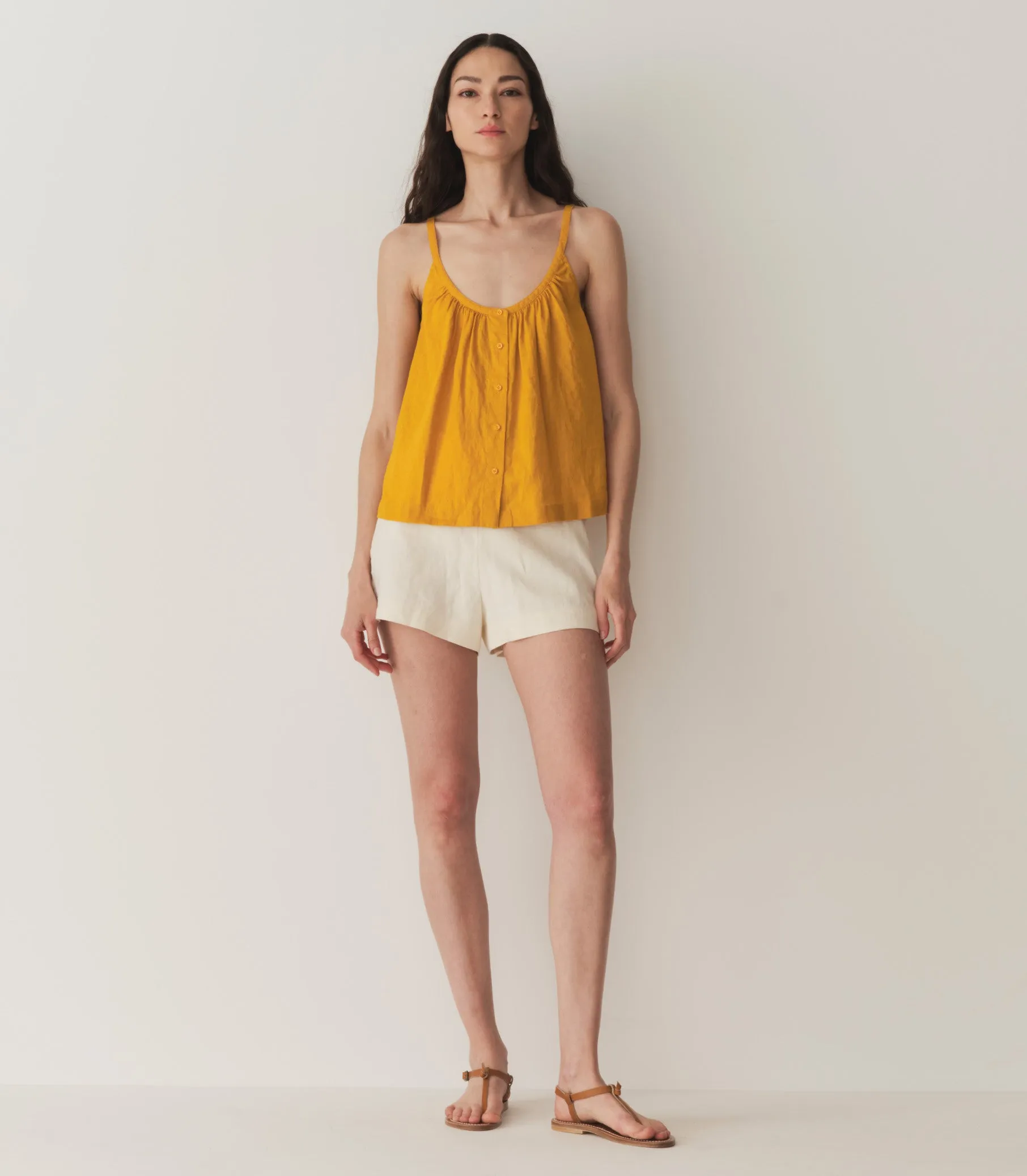 NALINA LINEN TOP -- SUNFLOWER sold by Doen product image thumbnail 3