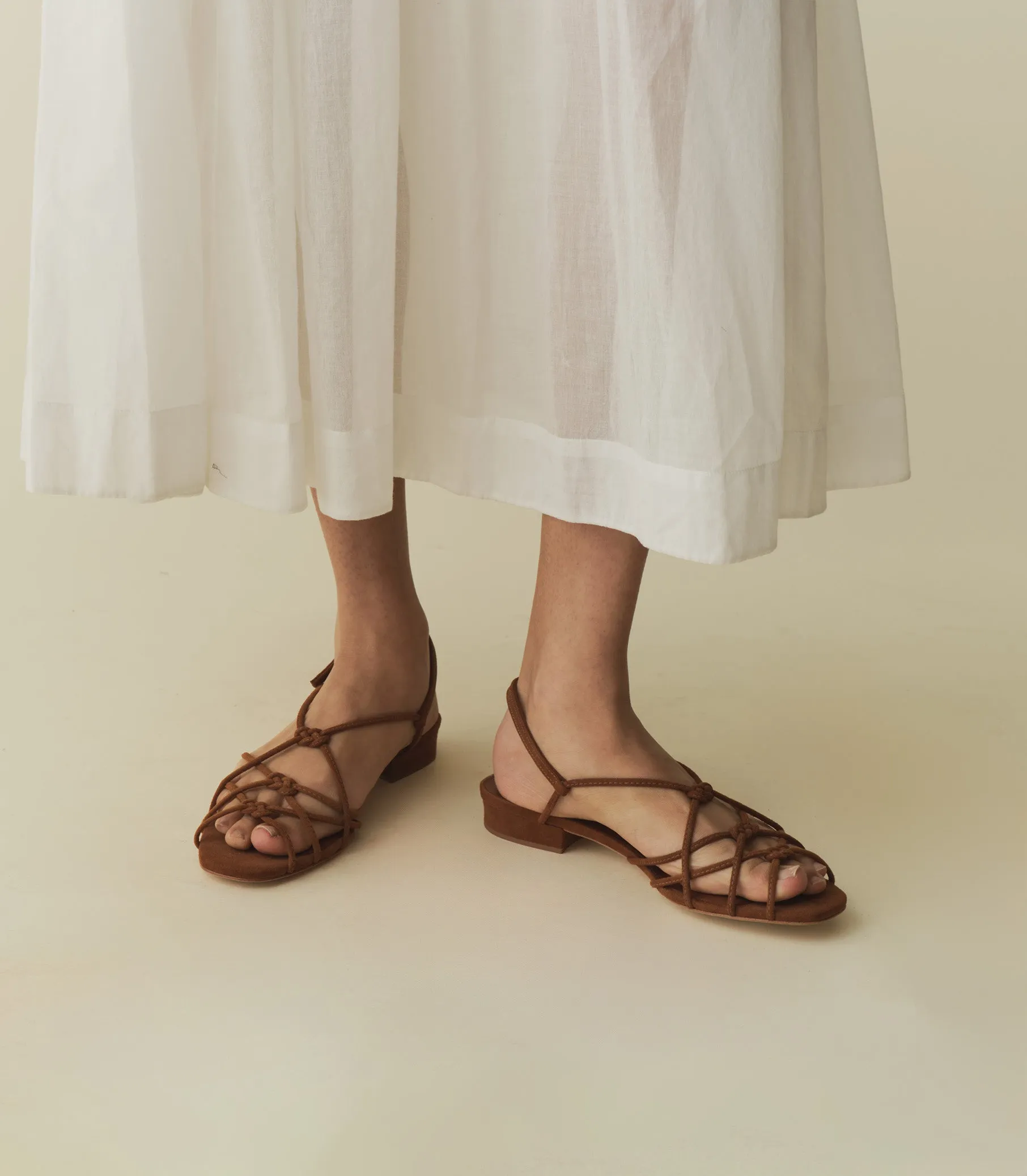 CORSICA SANDAL -- COGNAC SUEDE sold by Doen product image thumbnail 2