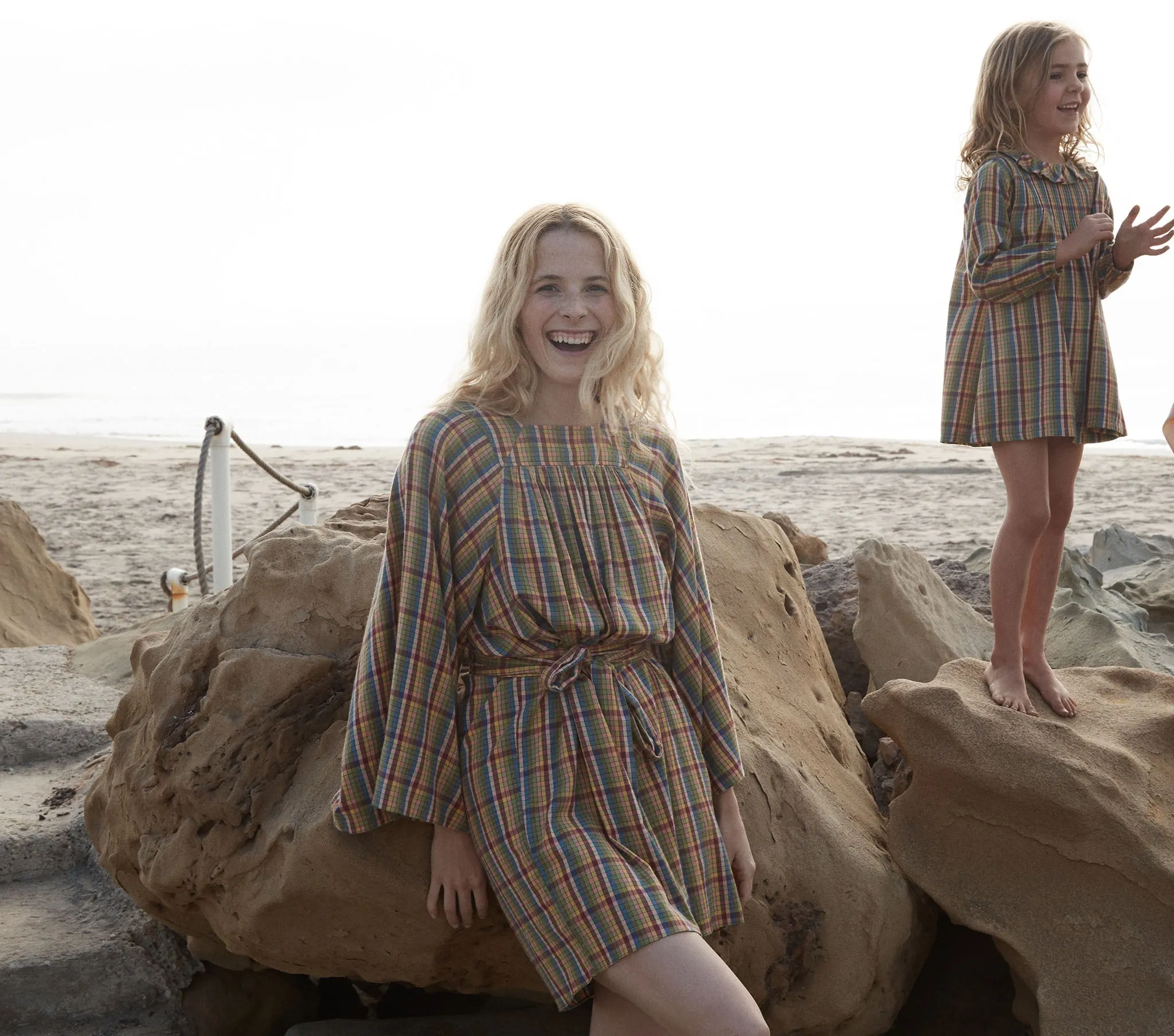 HMD -- CALDER DRESS -- RAINBOW PLAID sold by Doen product image thumbnail 3
