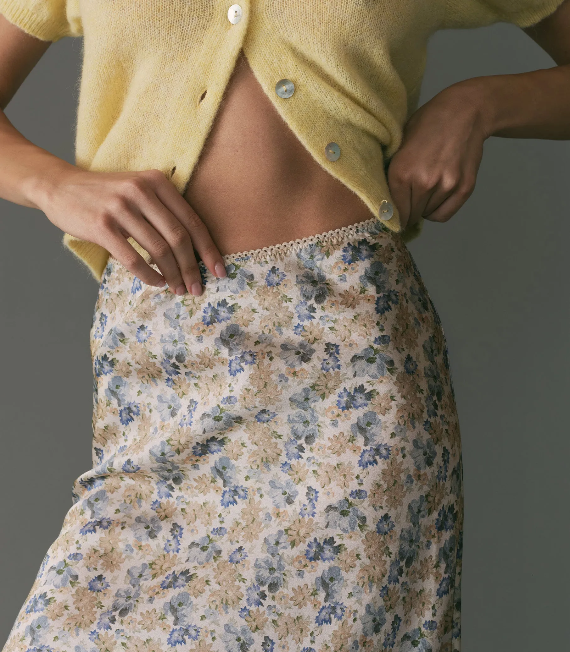 ELOWEN SKIRT -- BLEU WILDFLOWER THICKET sold by Doen product image thumbnail 5