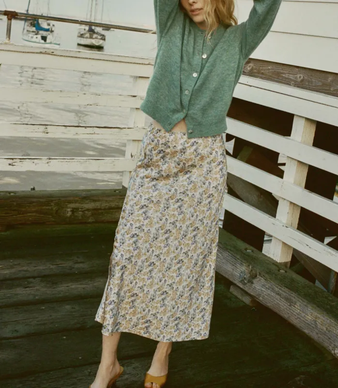 ELOWEN SKIRT -- BLEU WILDFLOWER THICKET sold by Doen