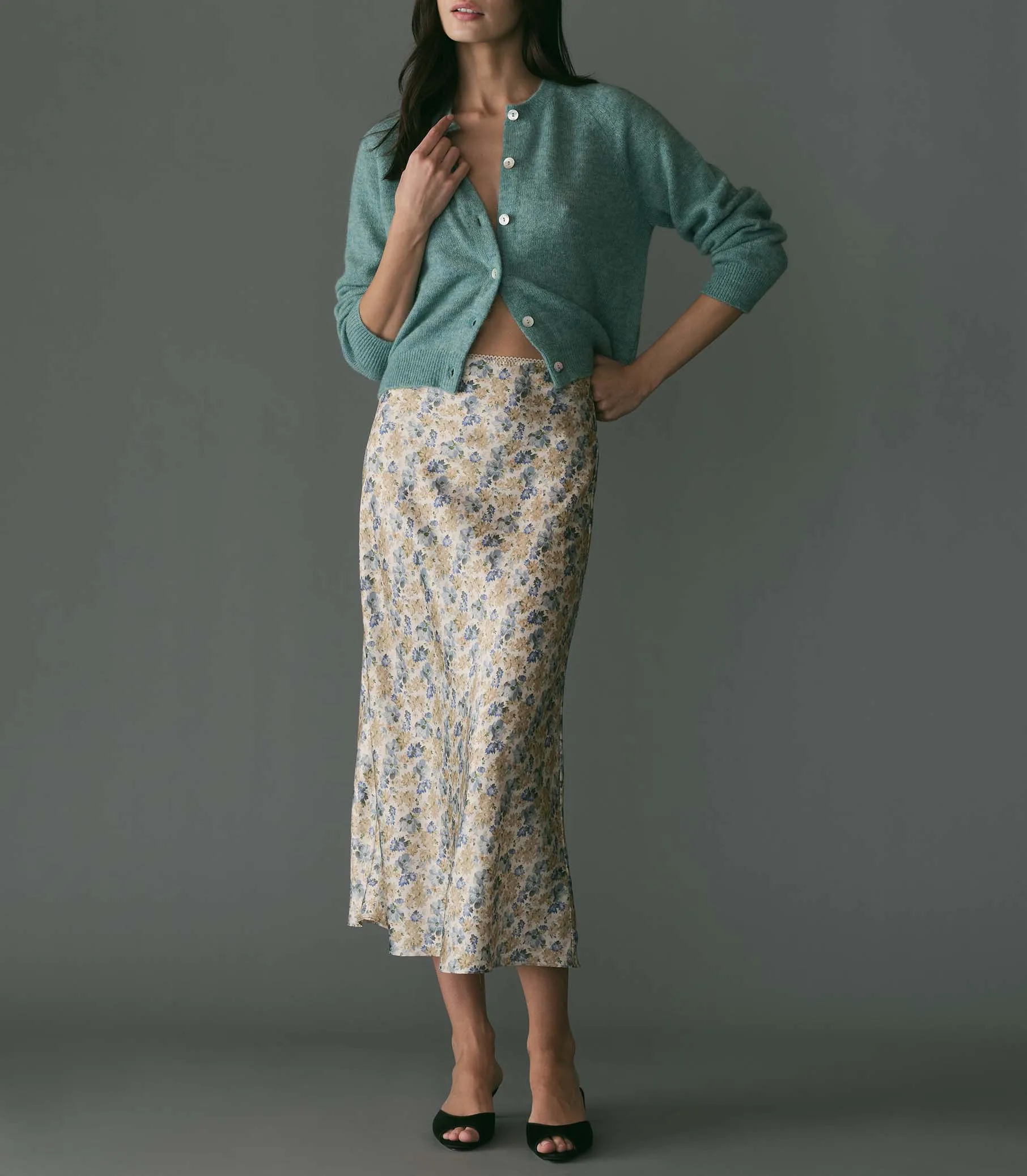 ELOWEN SKIRT -- BLEU WILDFLOWER THICKET sold by Doen product image thumbnail 3