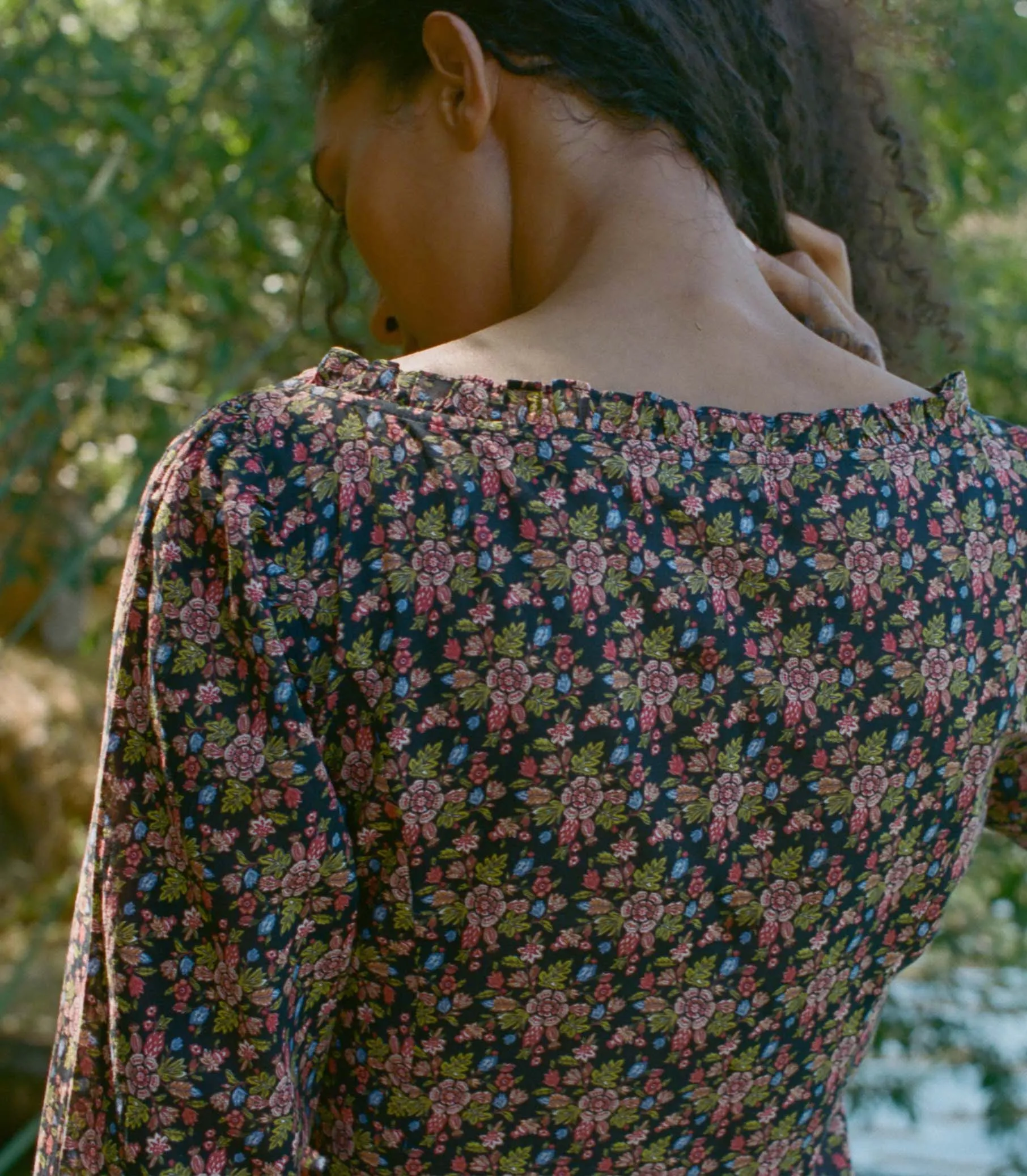 MARISA DRESS -- NOIR FOREST FLORAL sold by Doen product image thumbnail 3