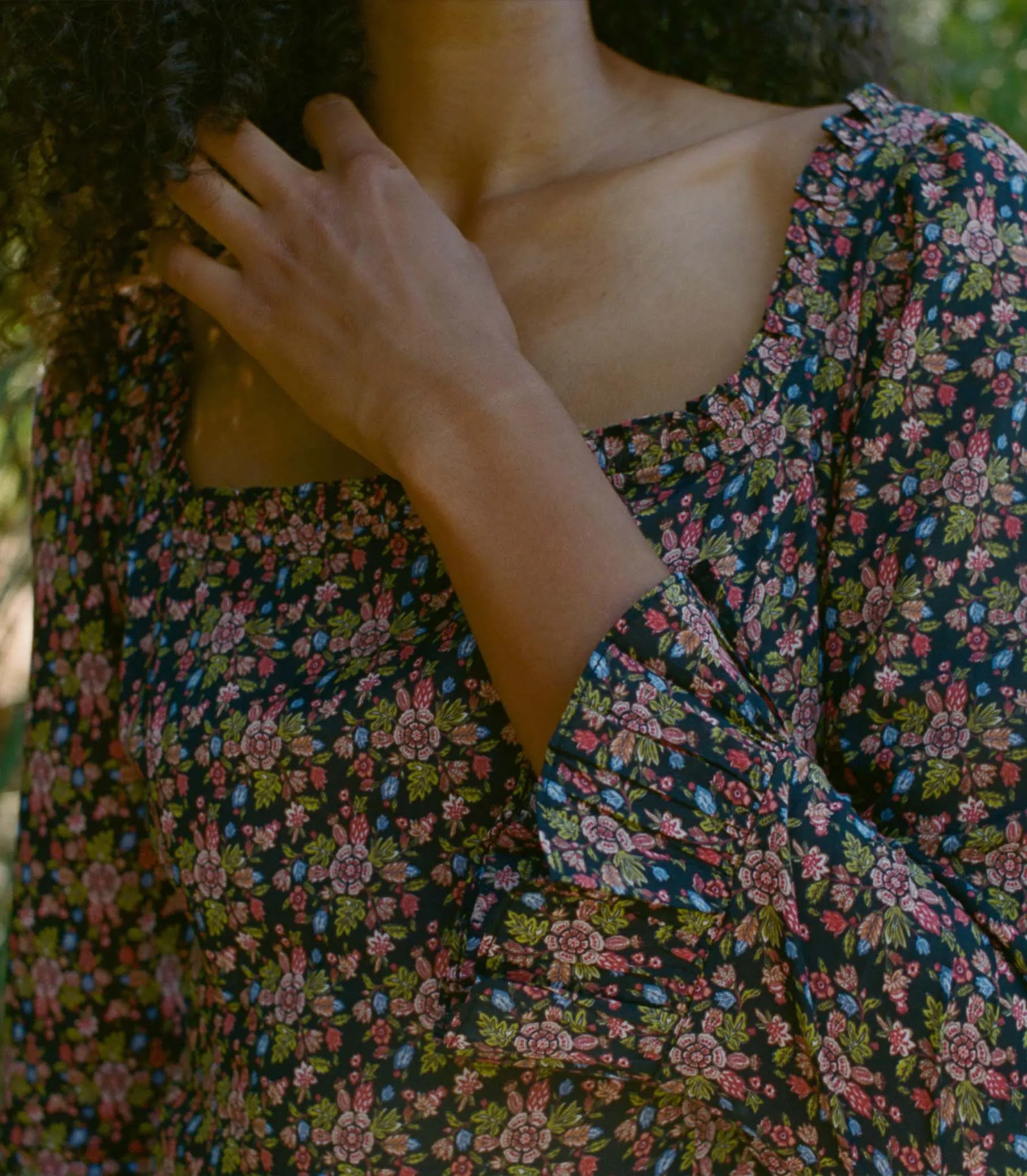 MARISA DRESS -- NOIR FOREST FLORAL sold by Doen product image thumbnail 4