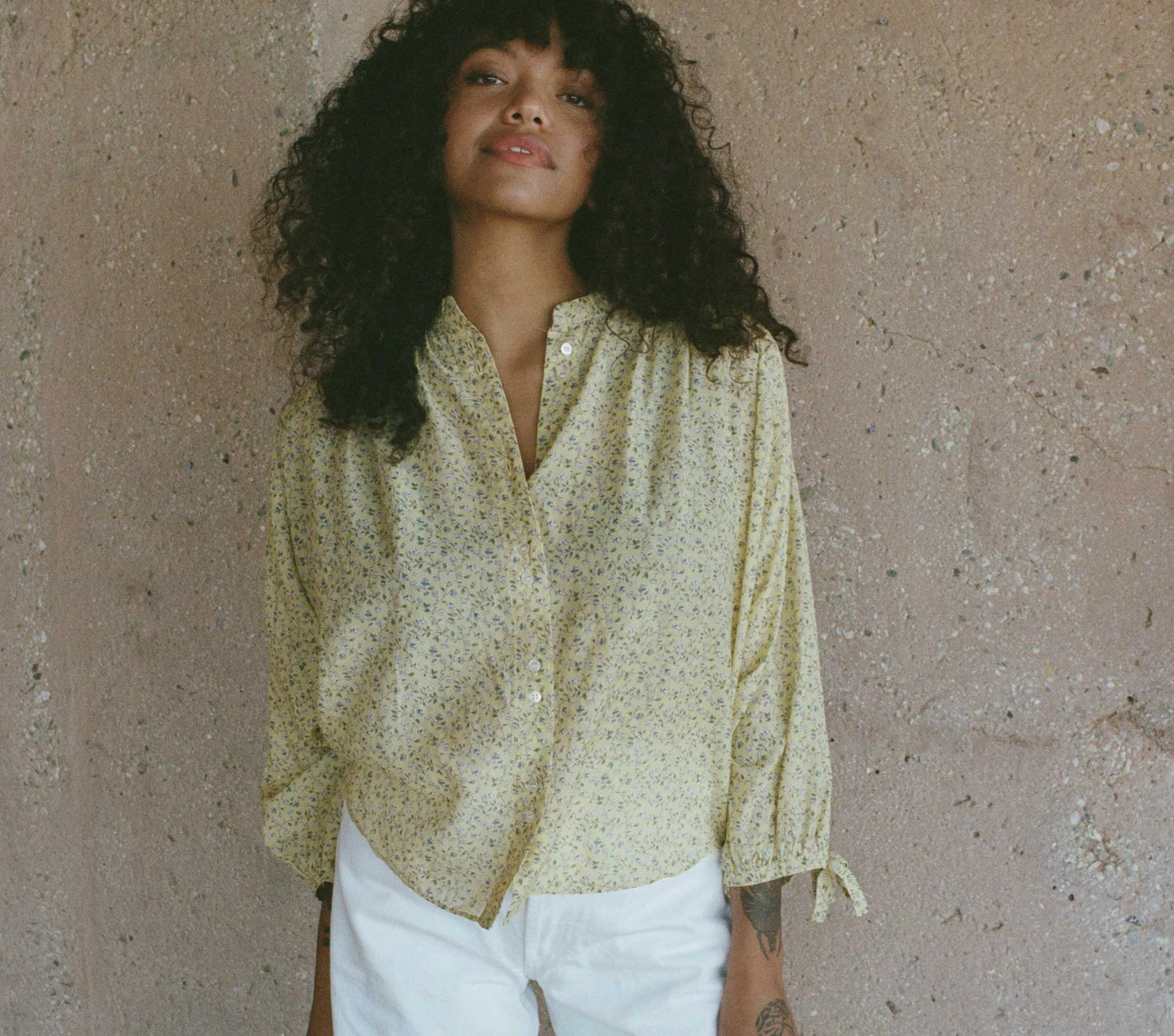 O'KEEFFE TOP -- MOONFLOWER FLORAL sold by Doen product image thumbnail 5