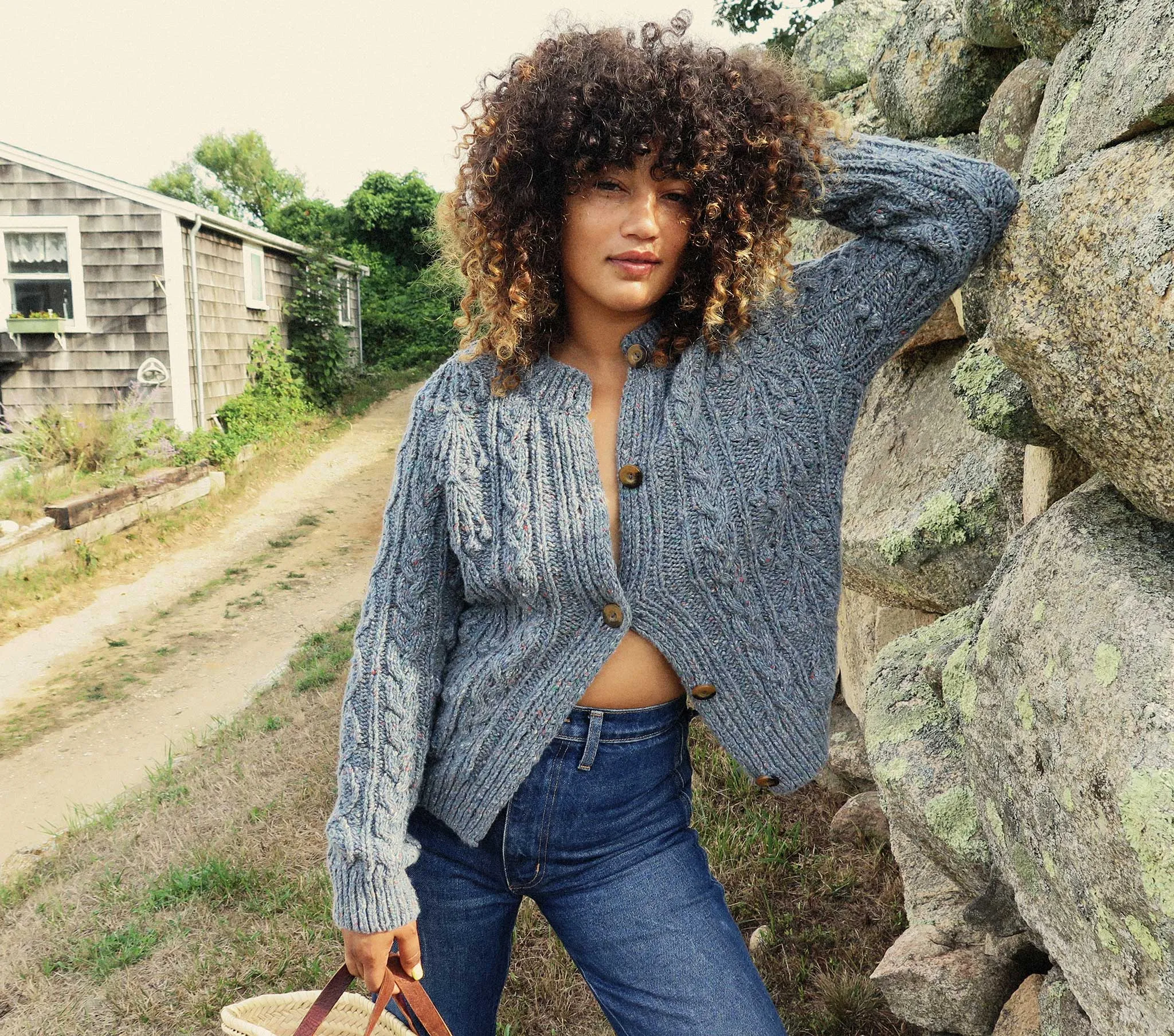 HMD -- VERONA CARDIGAN SWEATER -- LARKSPUR sold by Doen product image thumbnail 2