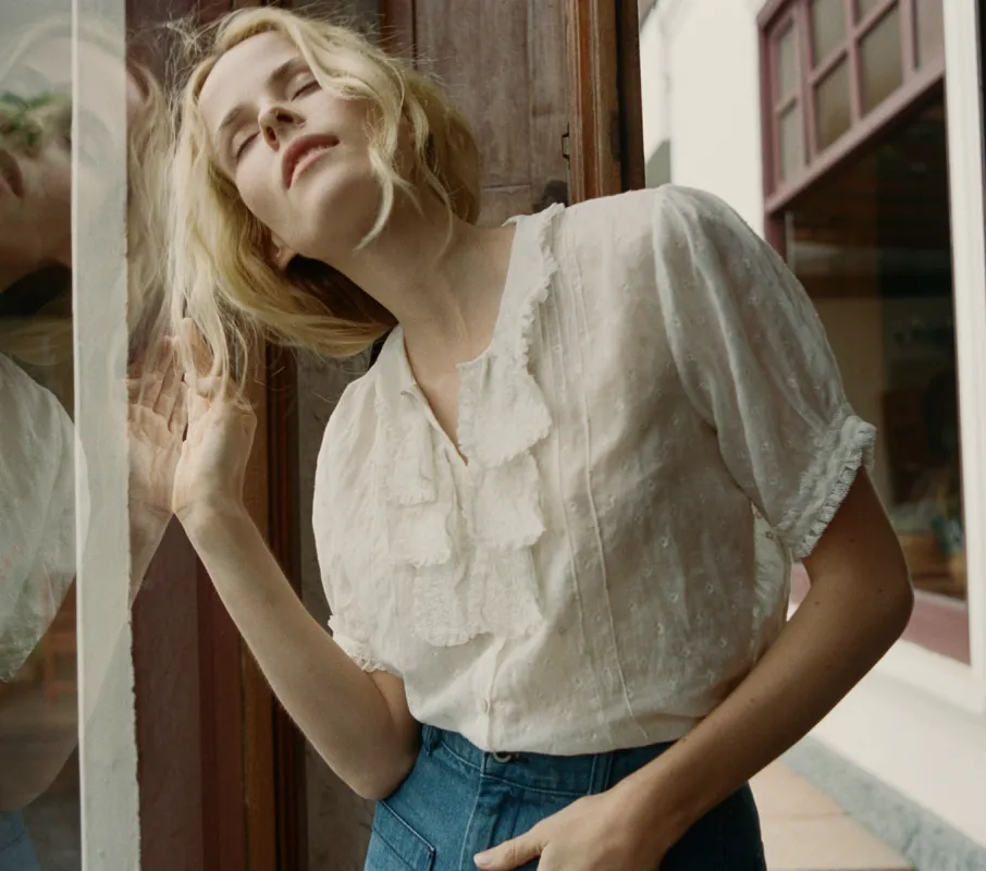 HMD -- POPPY TOP -- SALT sold by Doen