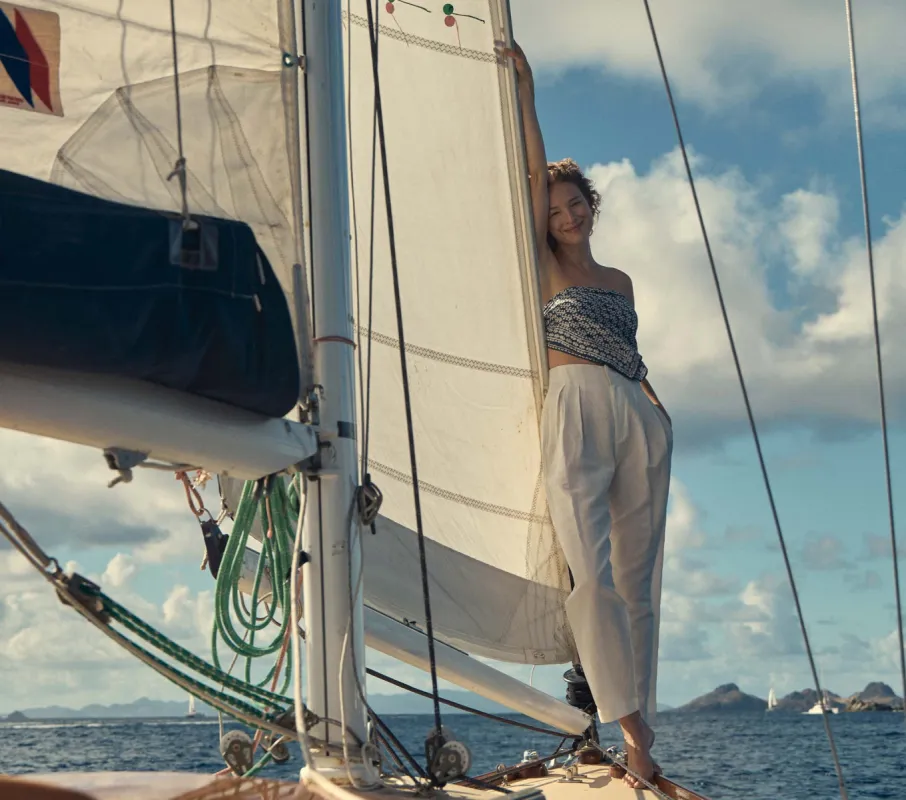 LOUVRE PANT -- SALT sold by Doen