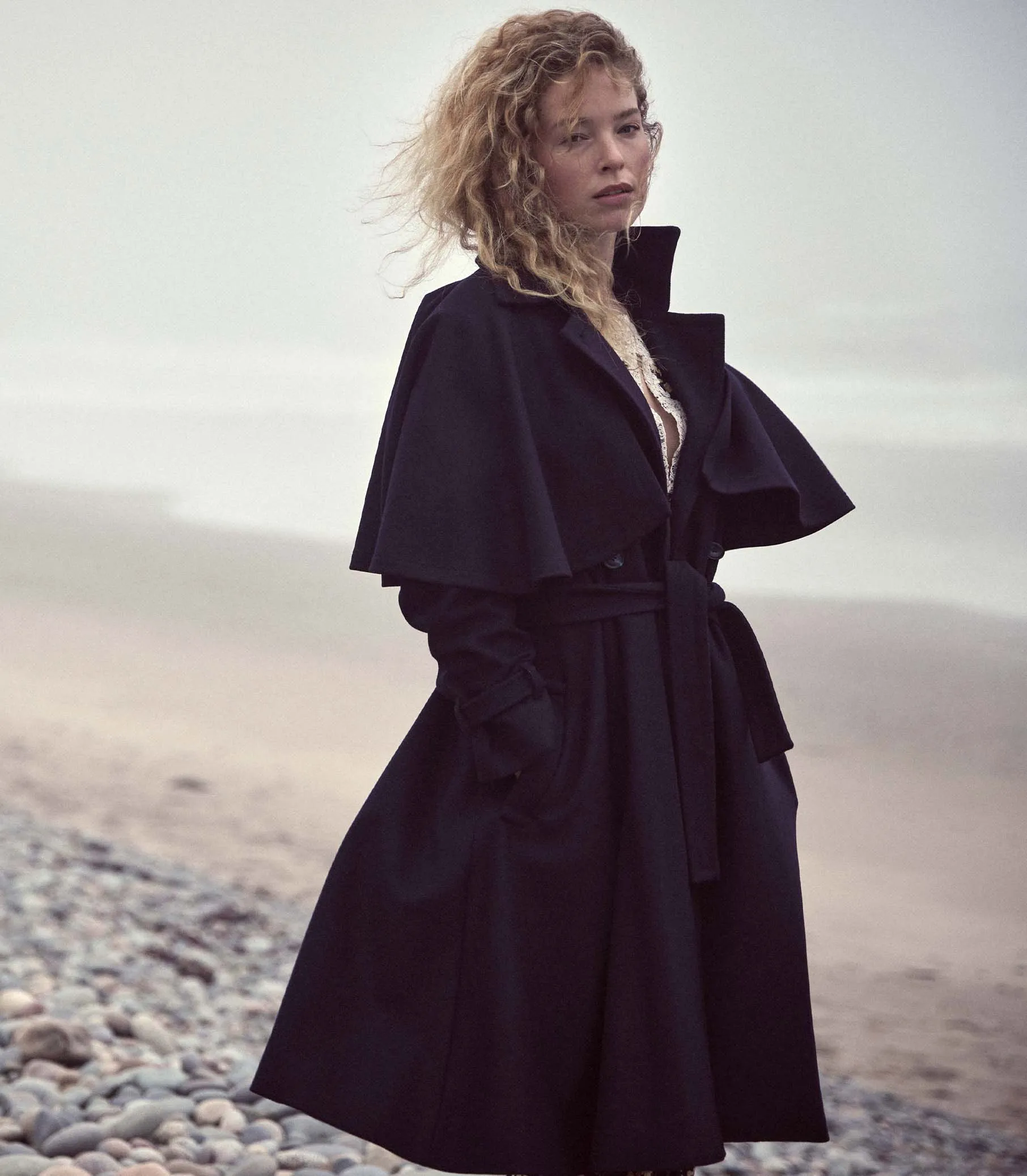 HMD -- BOLTON COAT -- DEEP NAVY sold by Doen