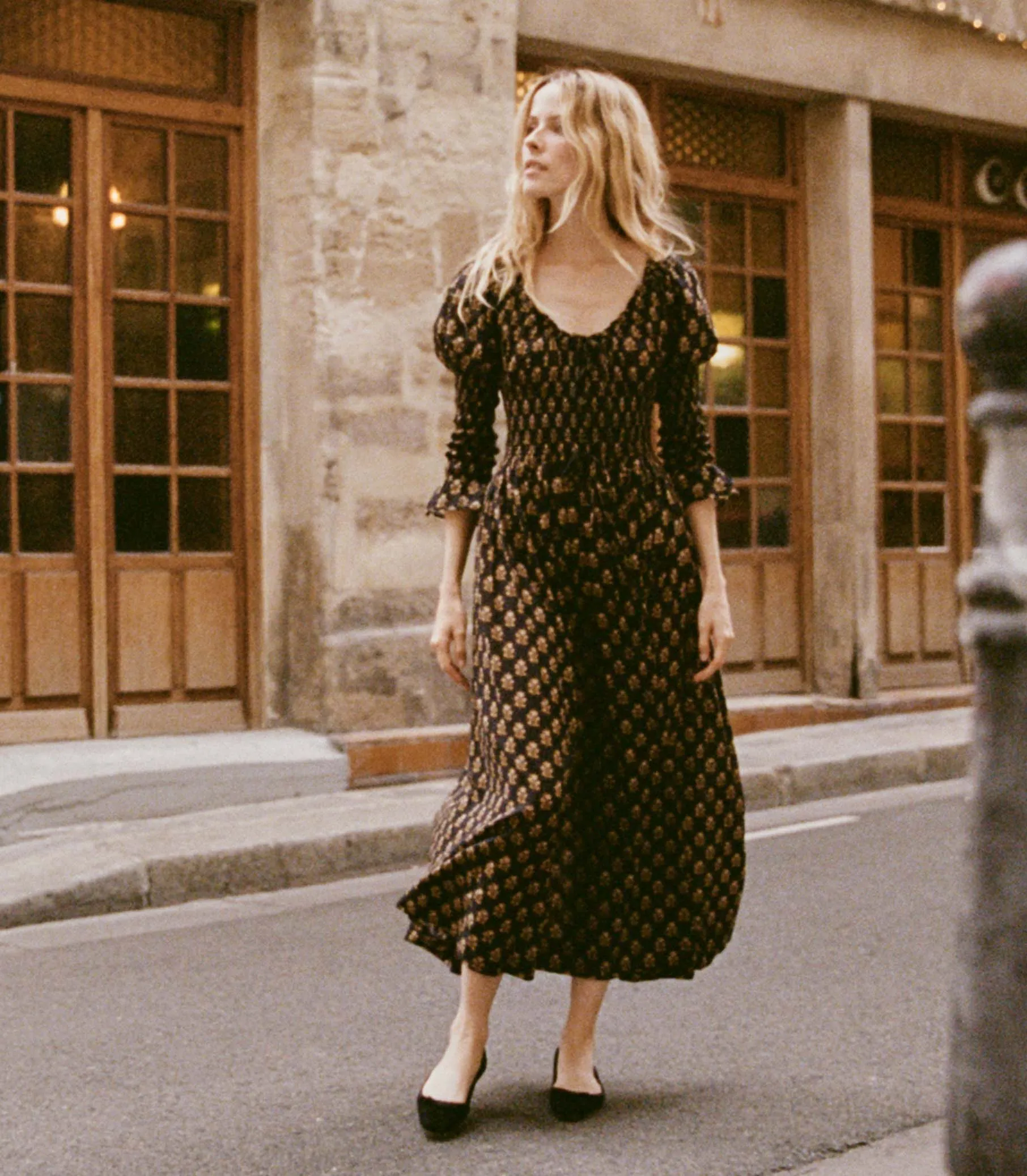 KAIRA DRESS -- NOIR MEADOWSWEET FLORAL sold by Doen product image thumbnail 2