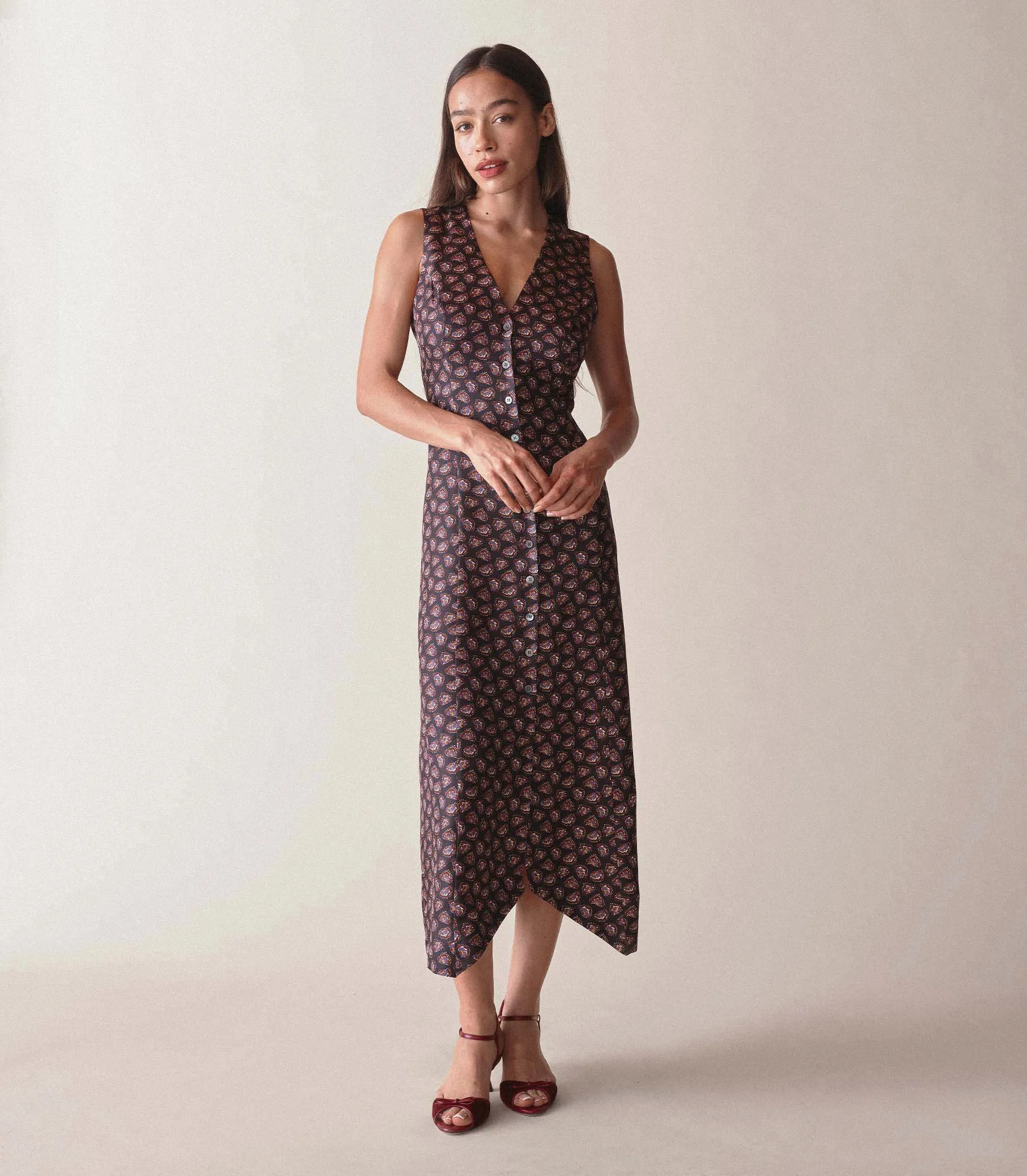 ALLENE DRESS -- NOIR BEDFORD FLORAL sold by Doen product image thumbnail 4