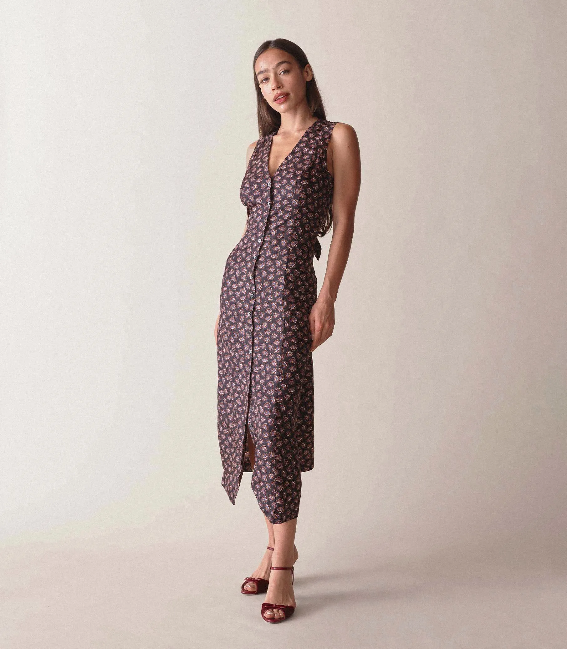 ALLENE DRESS -- NOIR BEDFORD FLORAL sold by Doen product image thumbnail 2