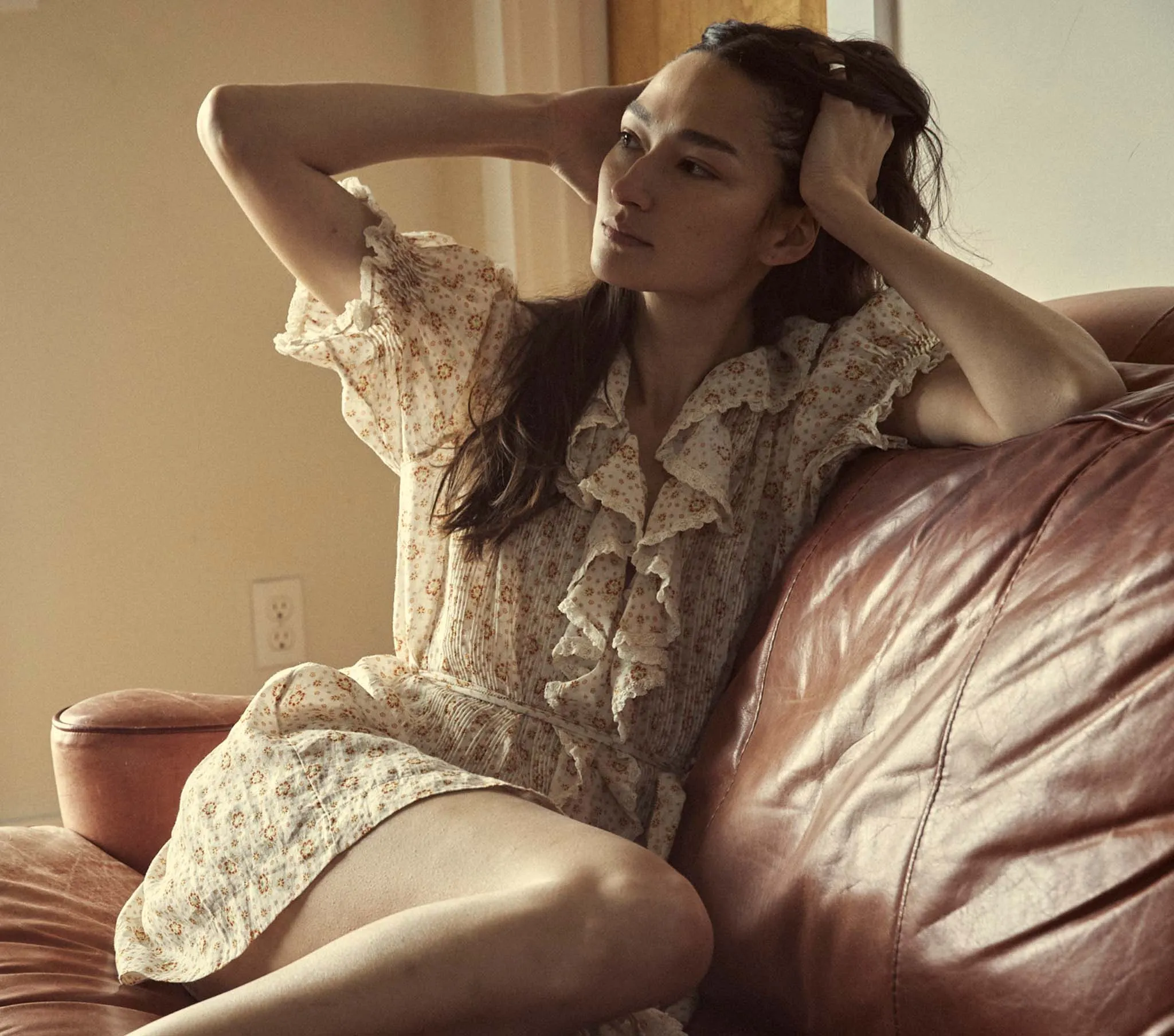 HMD -- PIPER DRESS -- ALABASTER COUNTRYSIDE CALICO sold by Doen product image thumbnail 5