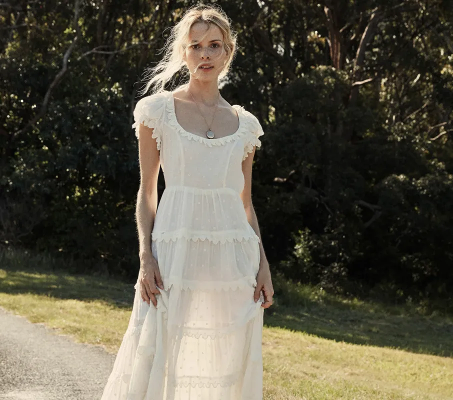 HMD -- NIMA DRESS -- SALT sold by Doen