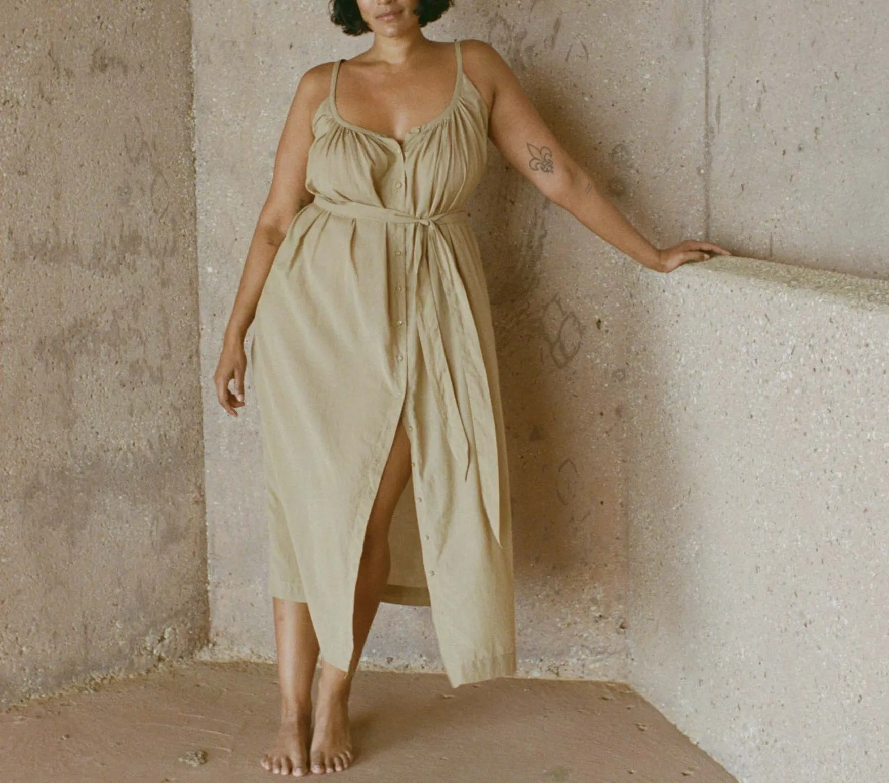 HMD -- NEVITA DRESS -- DRIFTWOOD sold by Doen