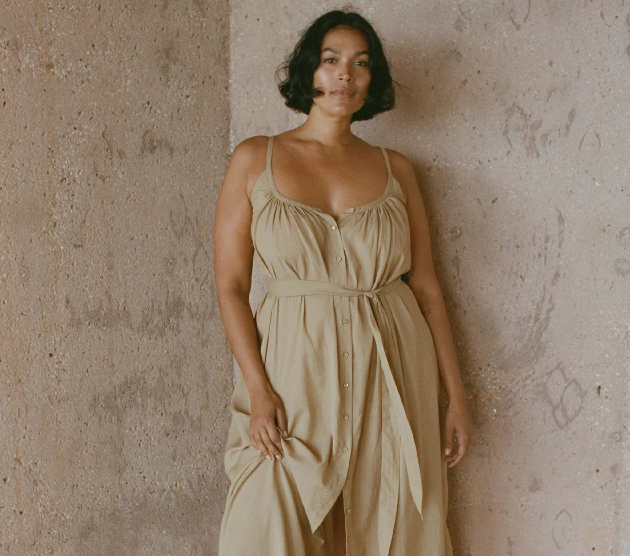 HMD -- NEVITA DRESS -- DRIFTWOOD sold by Doen product image thumbnail 2