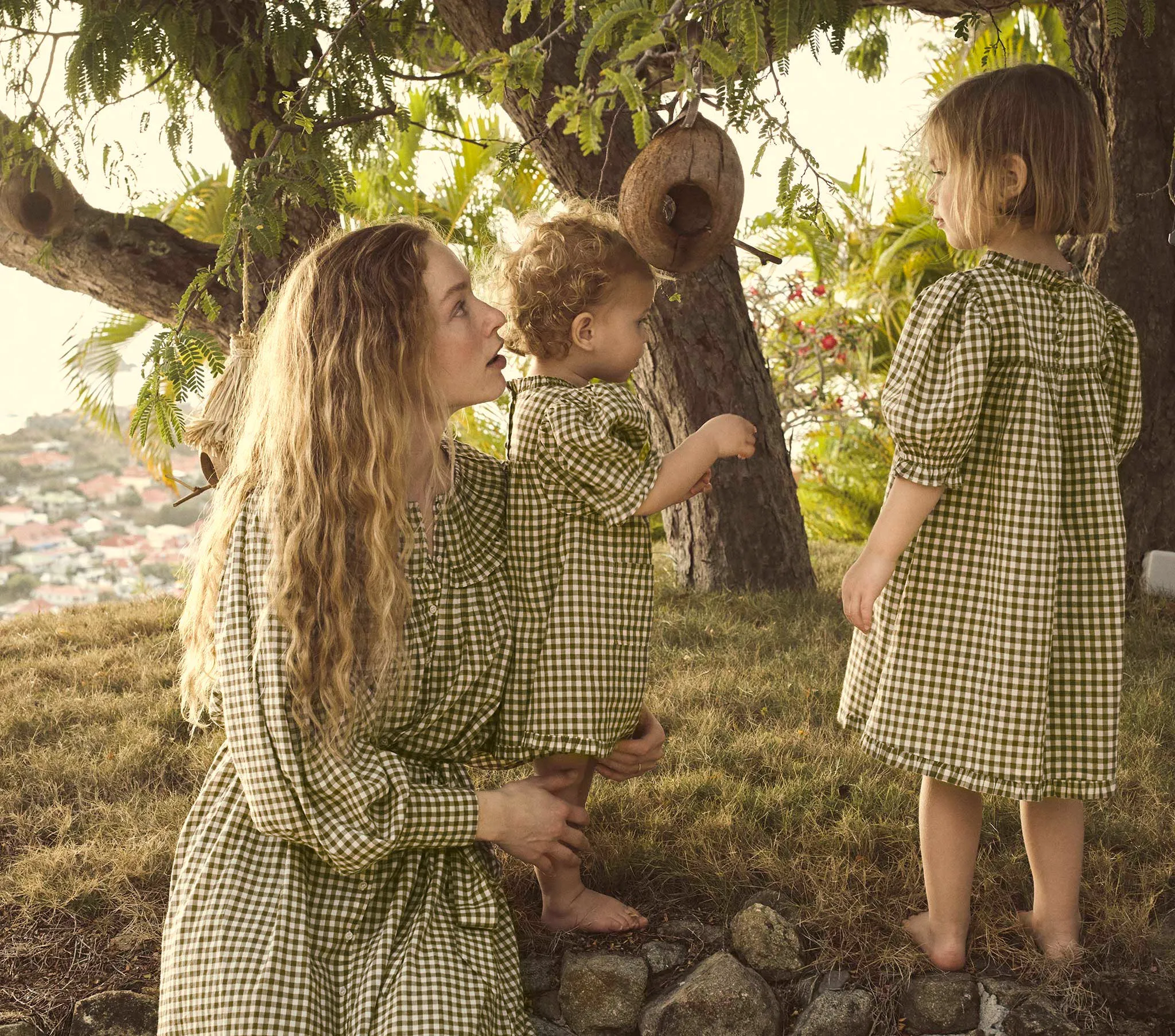 HMD -- PARIS DRESS -- OLIVE GINGHAM sold by Doen product image thumbnail 5