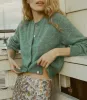 PETRA CARDIGAN -- BLEU MENTHE sold by Doen