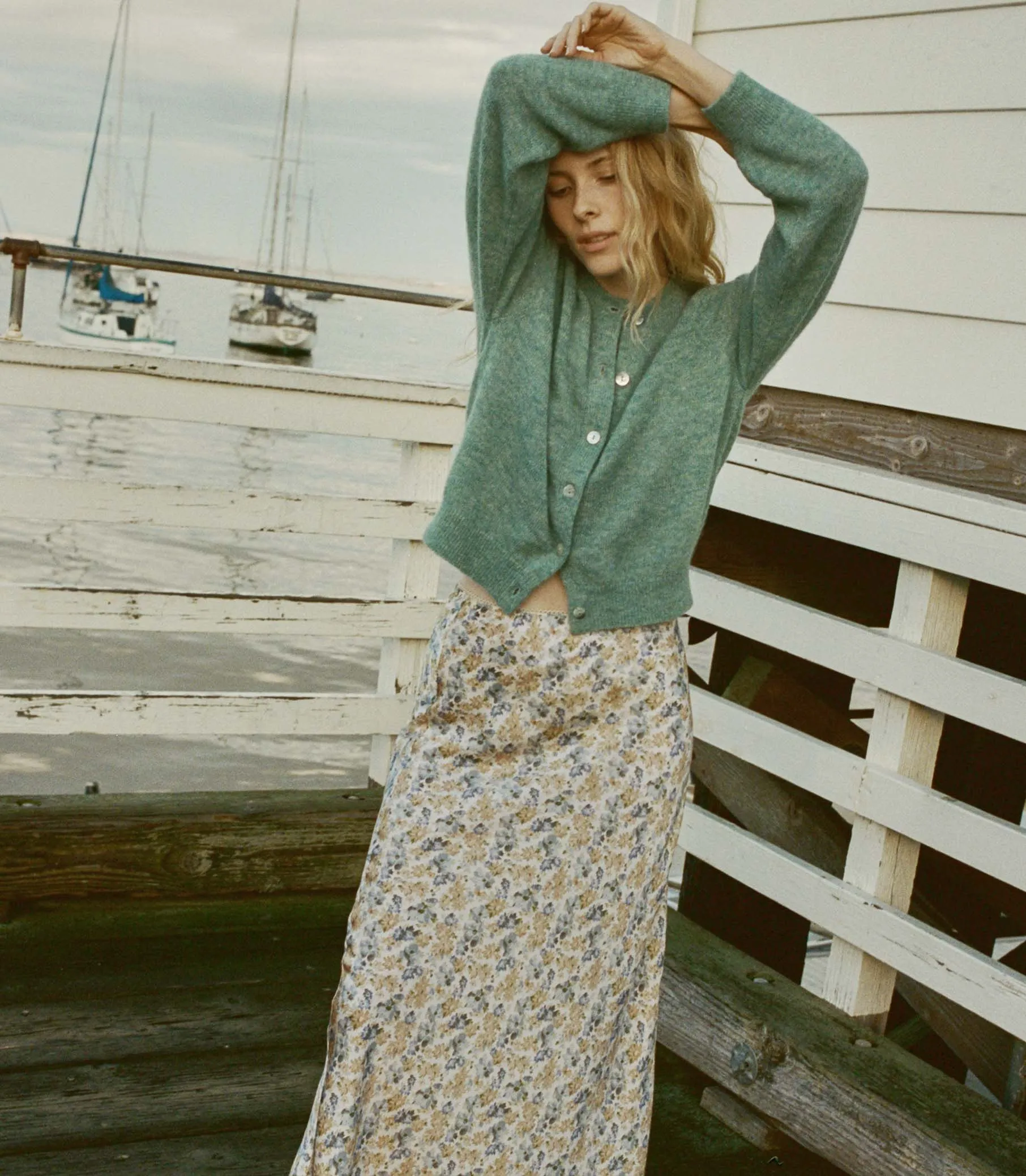 PETRA CARDIGAN -- BLEU MENTHE sold by Doen product image thumbnail 5