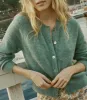 PETRA CARDIGAN -- BLEU MENTHE sold by Doen