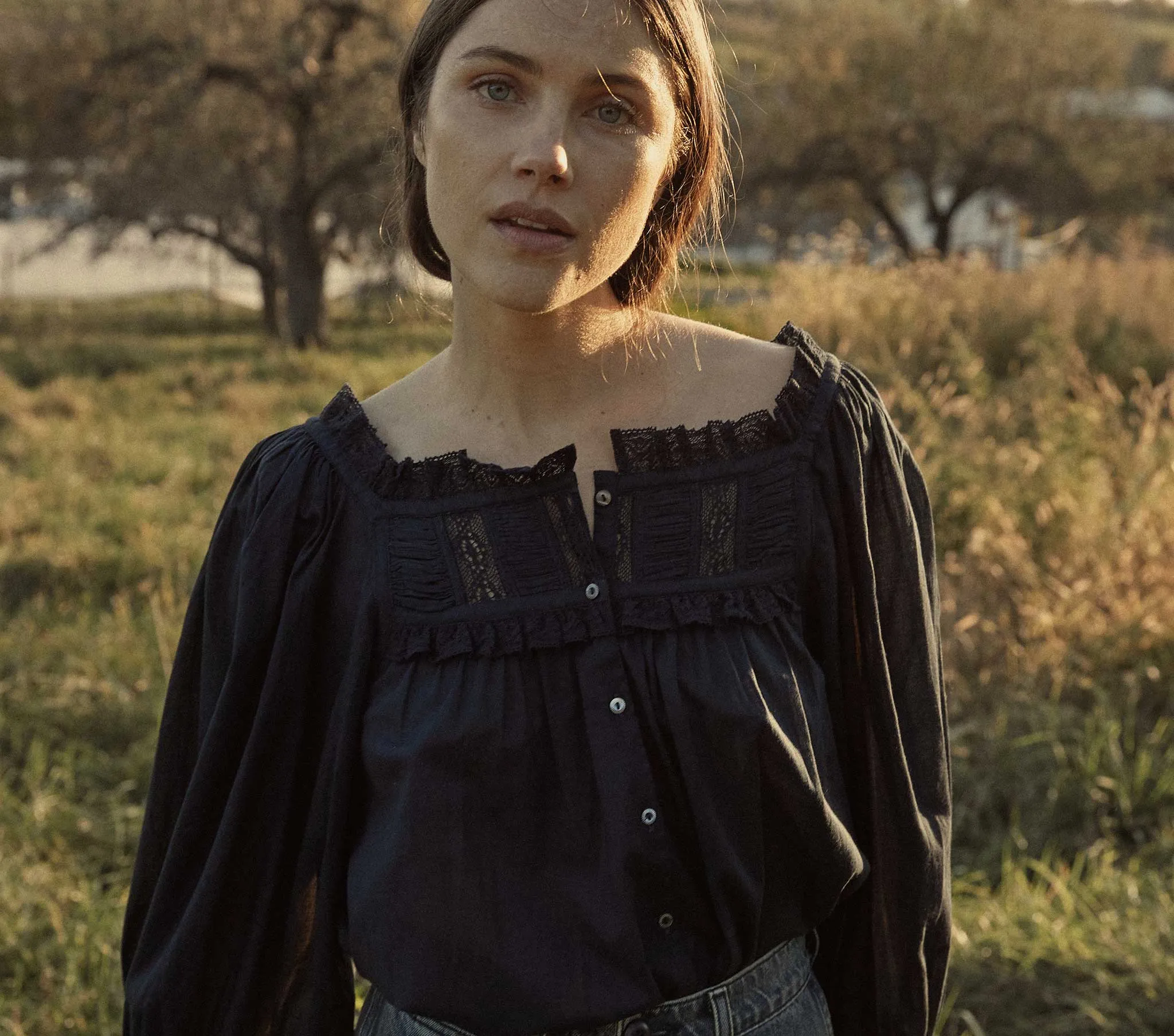 HMD -- CLAUDETTE TOP -- NAVY sold by Doen product image thumbnail 5