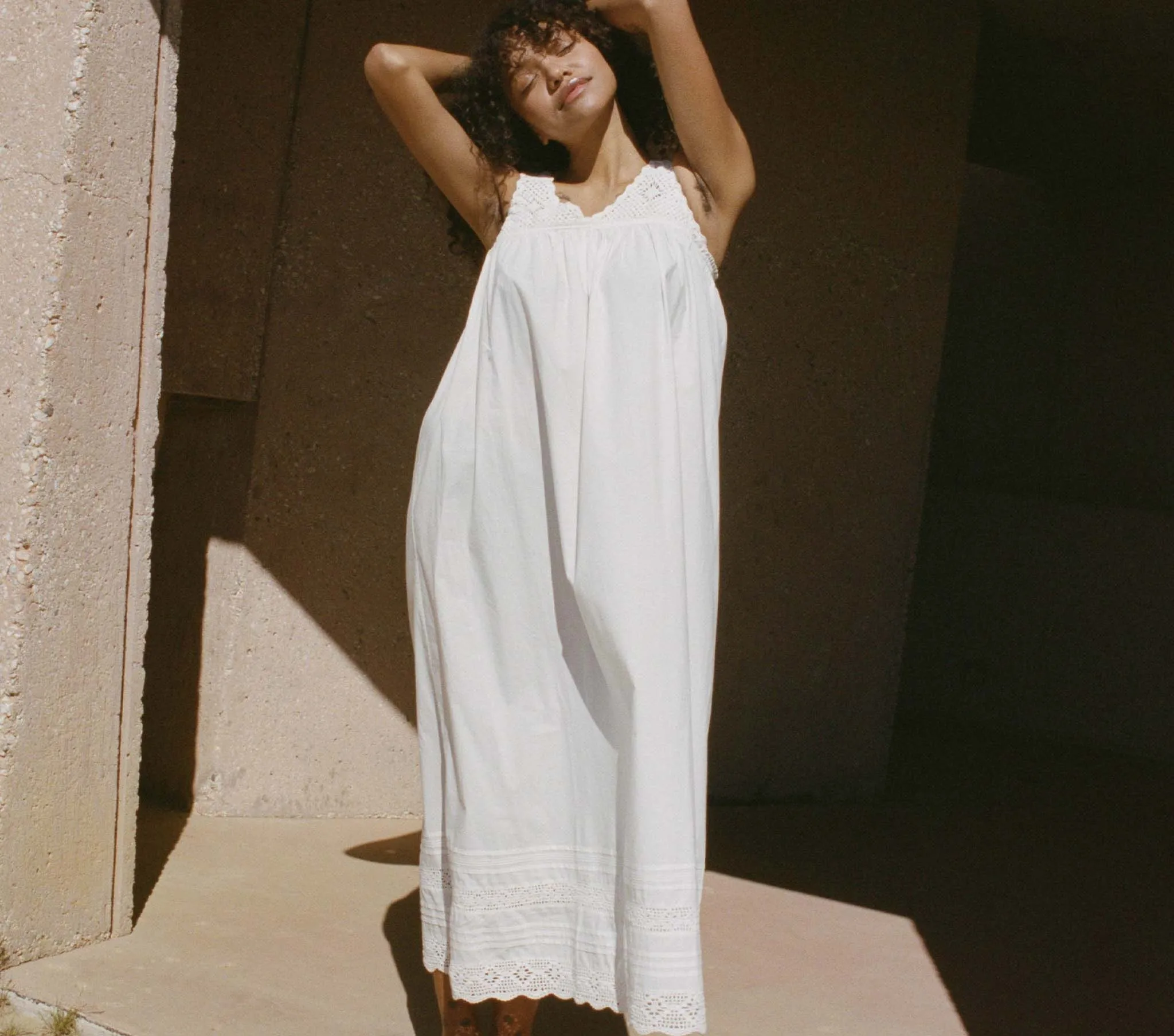 HMD -- YSELDA DRESS -- SALT sold by Doen