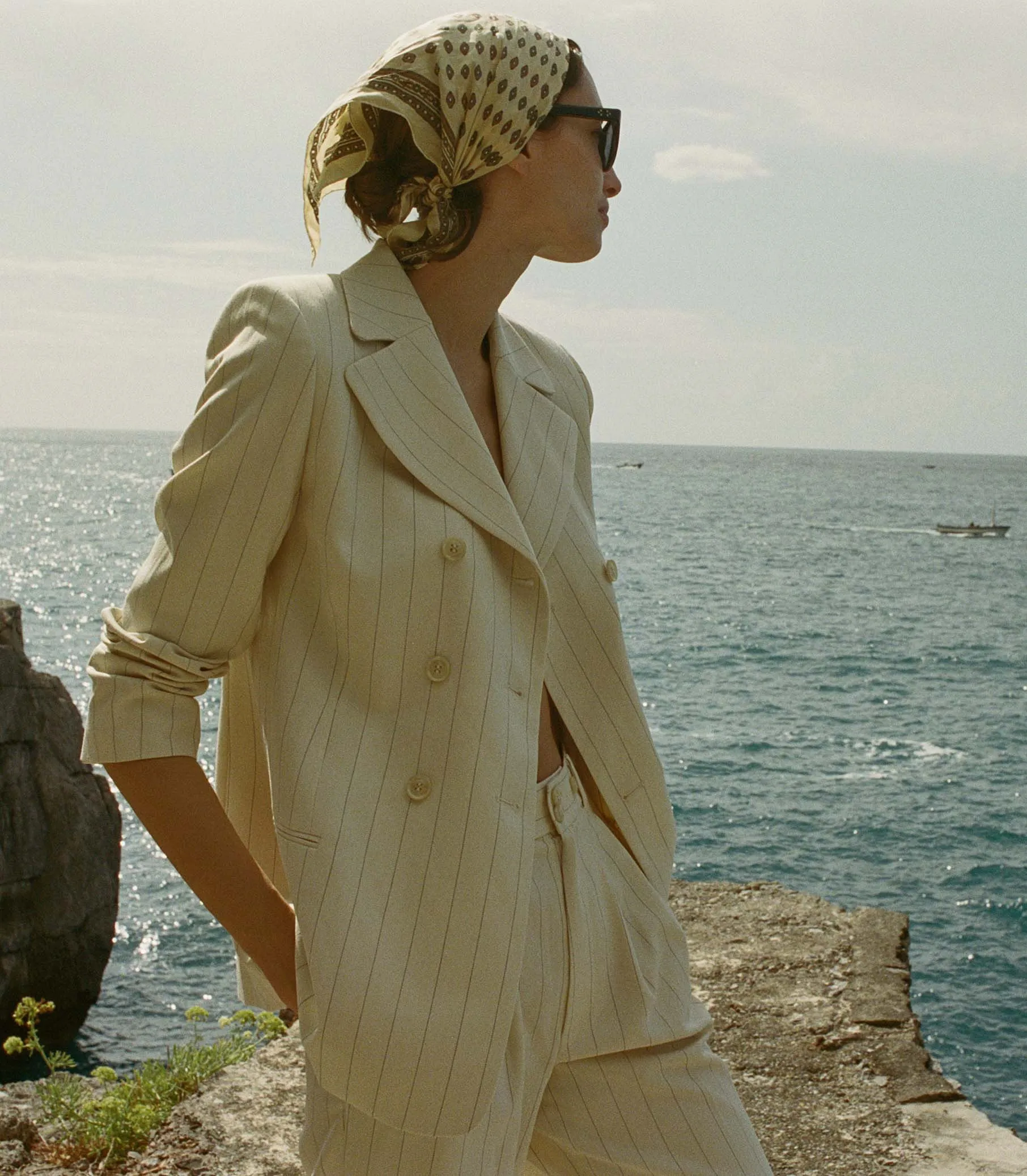 HARRISON JACKET -- GESSATO STRIPE sold by Doen