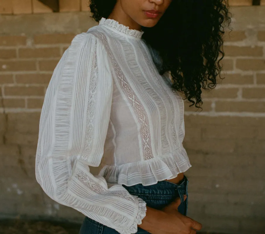HMD -- HELOISE TOP -- SALT sold by Doen