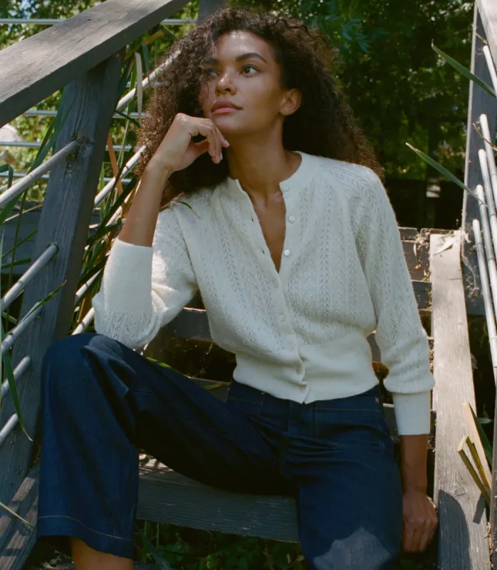 HMD -- EILEEN CARDIGAN -- CREME sold by Doen