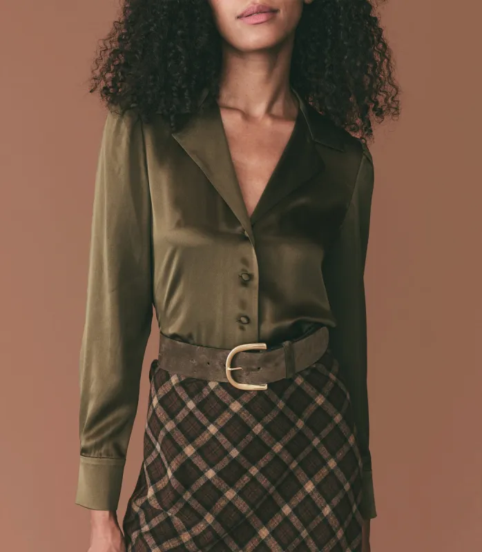 HMD -- CORA BELT -- MILITAIRE SUEDE sold by Doen