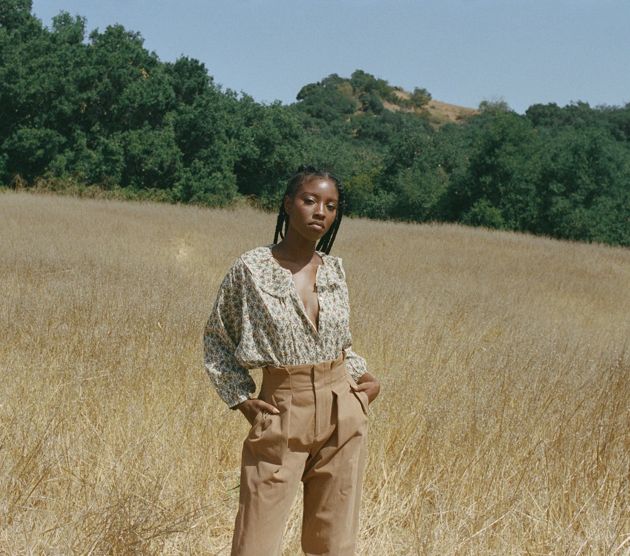 HMD -- JANA TOP -- CRÌöME FLEURS D'AVIGNON sold by Doen product image thumbnail 3