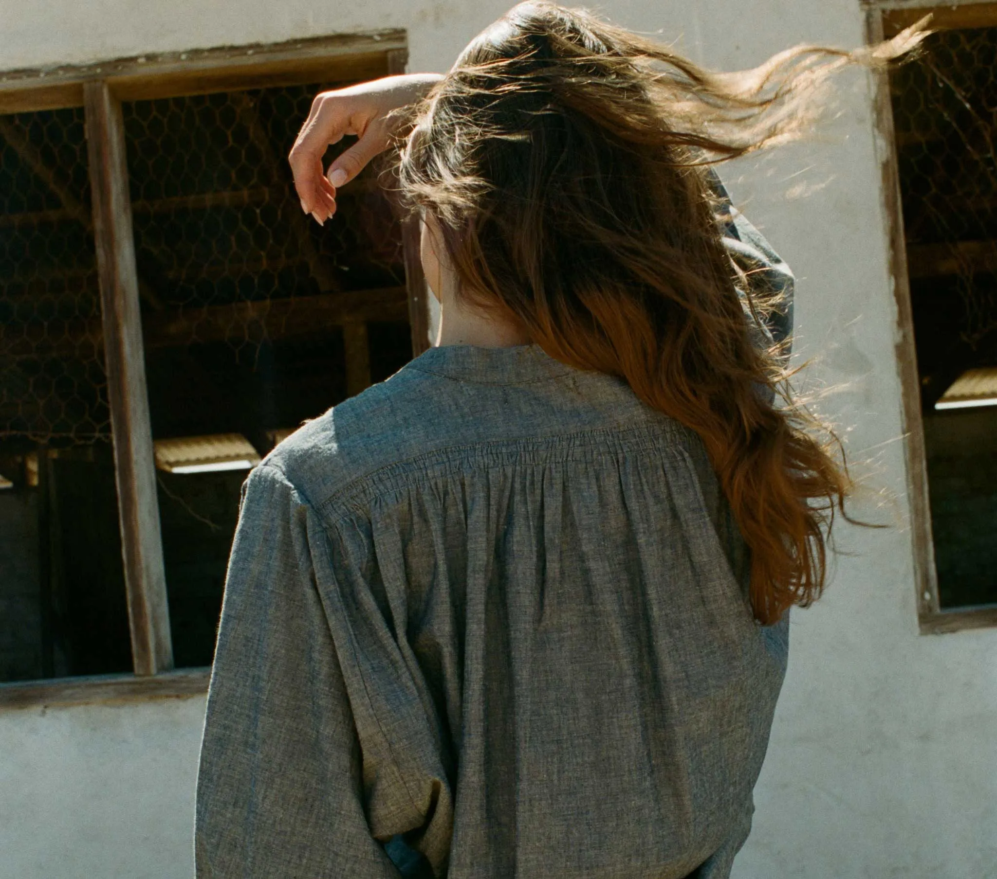 HMD -- OJAI TOP -- BLUE CHAMBRAY sold by Doen product image thumbnail 4