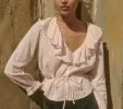 HMD -- LUCILLE TOP -- BLUSH sold by Doen