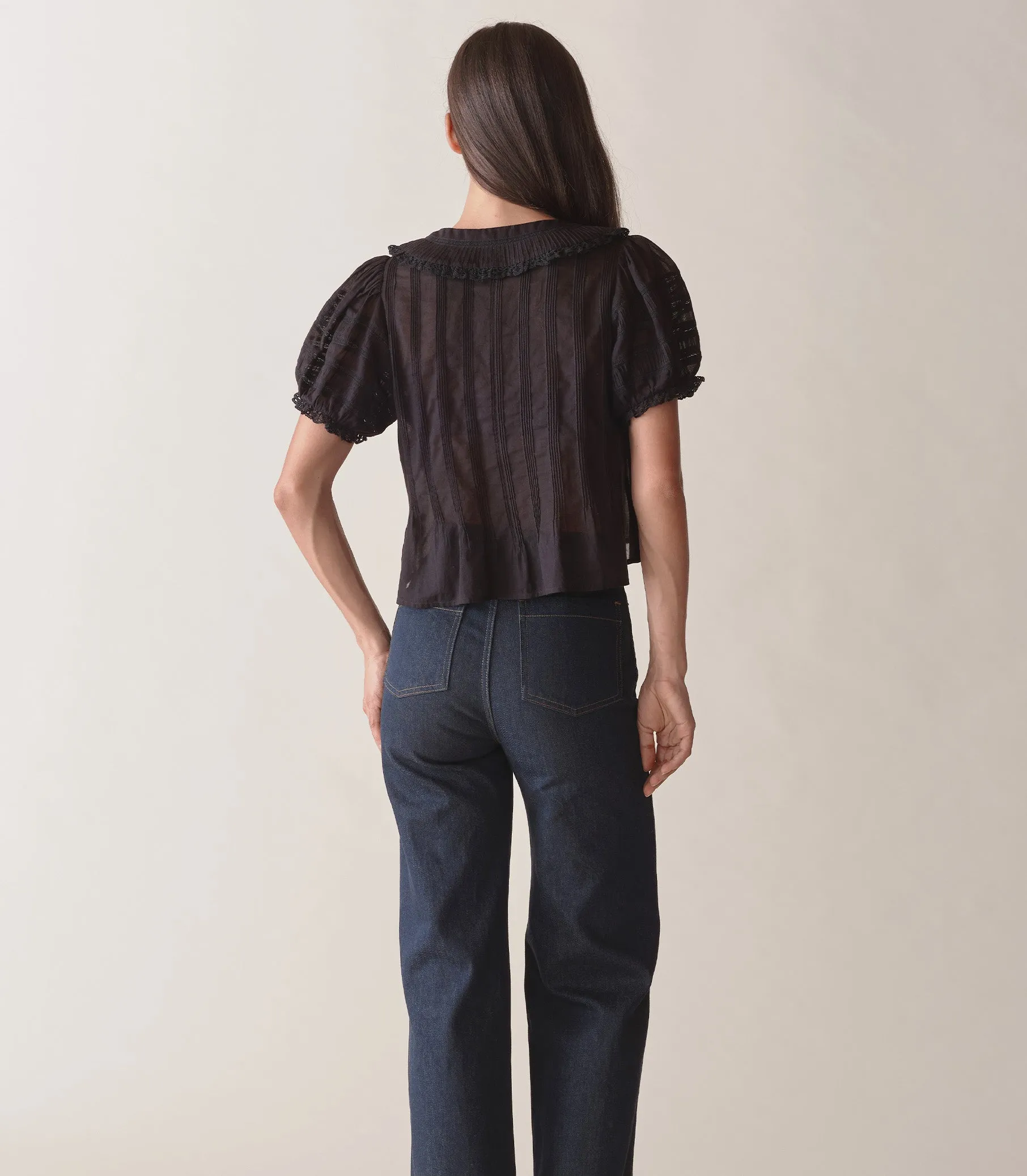 HMD -- BERNADINE TOP -- BLACK sold by Doen product image thumbnail 4
